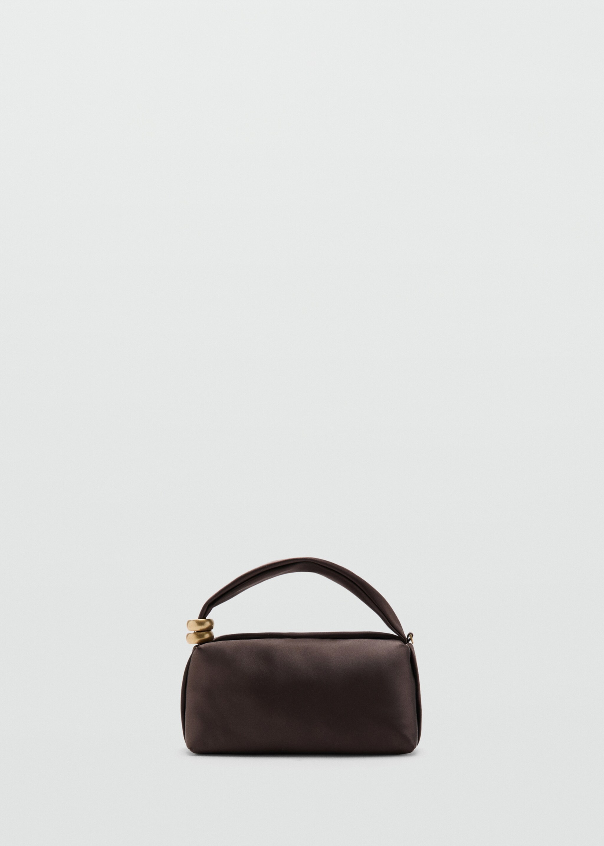 Metallic detail handbag - Article without model, Chocolate. Ref: 27066719-00.