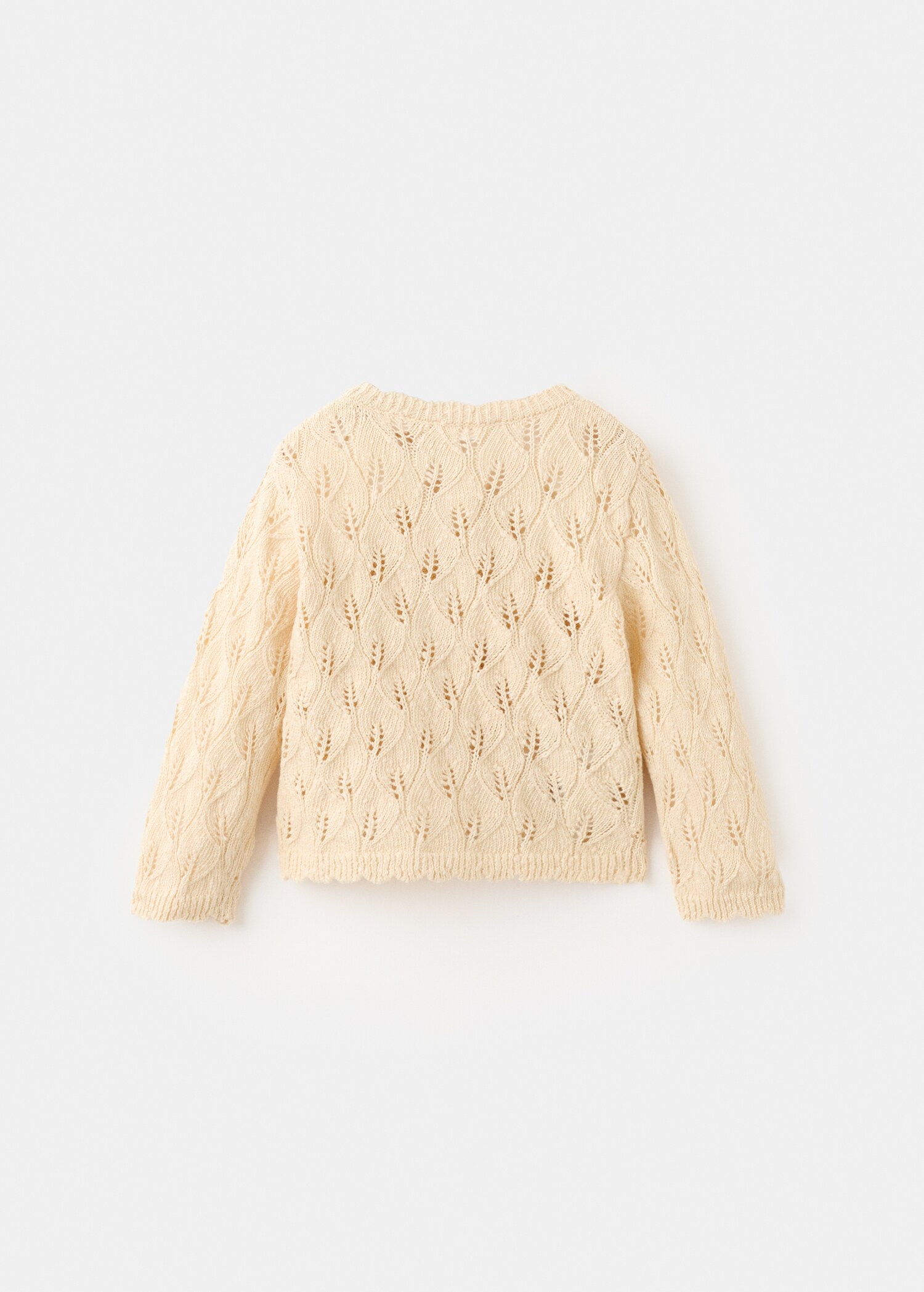 Cárdigan punto calado - Reverso del artículo