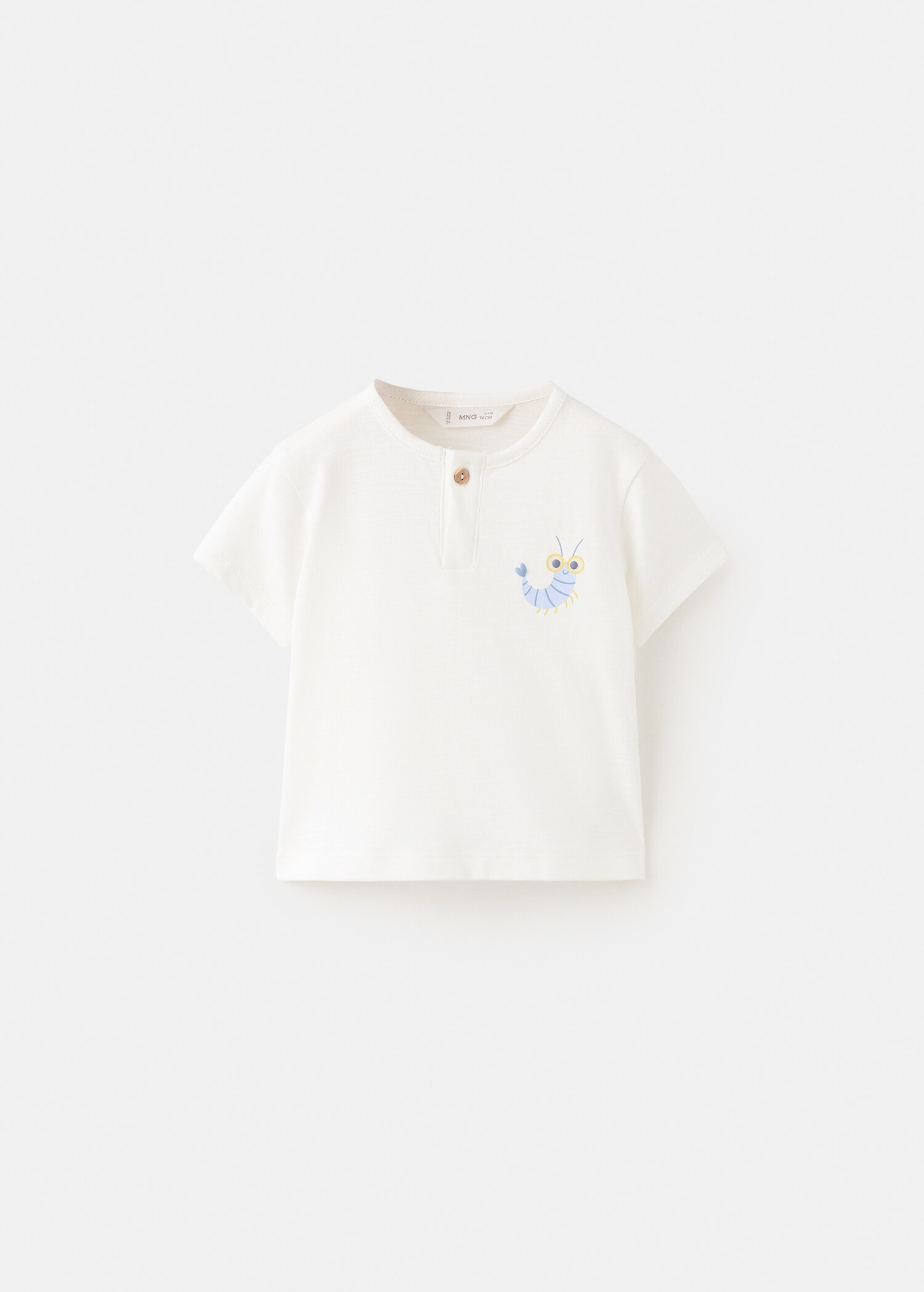 Printed cotton-blend t-shirt - Article without model