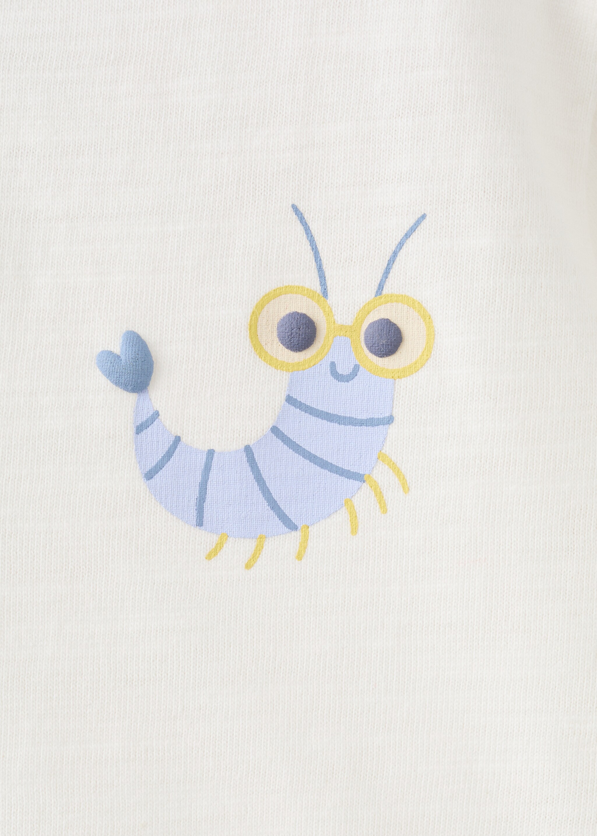 Printed cotton-blend t-shirt - Details of the article 0, Off White. Ref: 27066722-00.