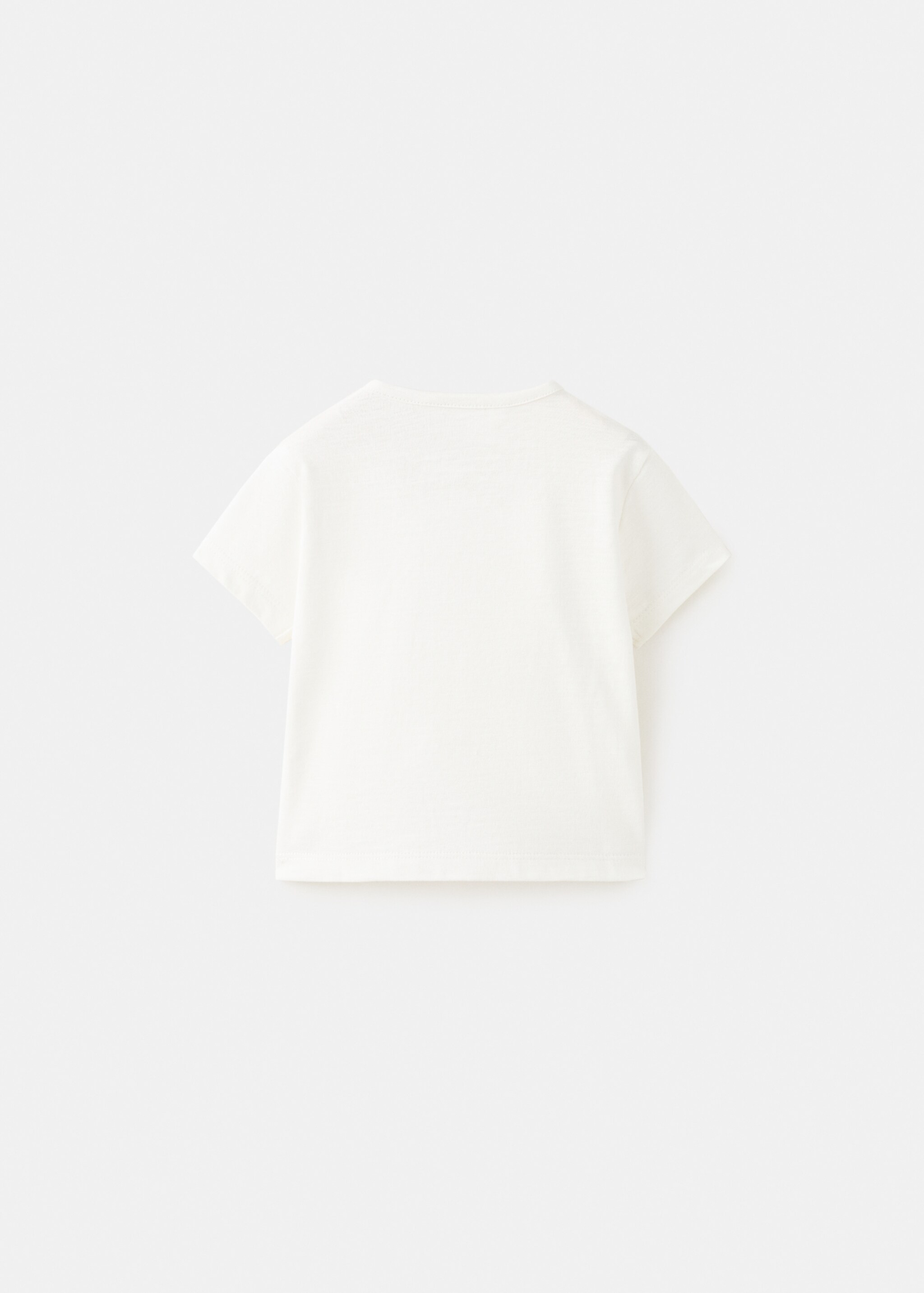 Printed cotton-blend t-shirt - Reverse of the article, Off White. Ref: 27066722-00.