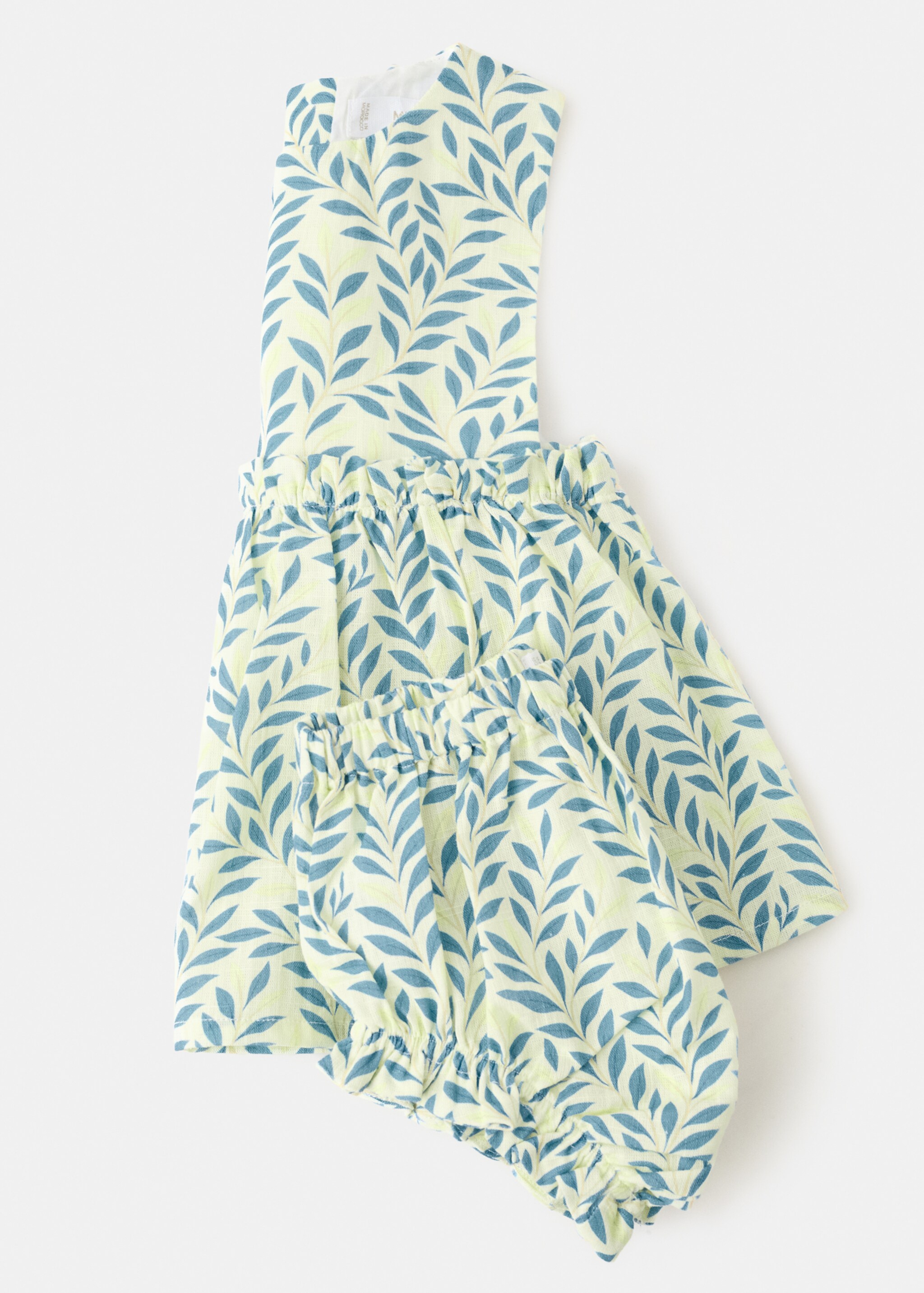 Printed dress and nappy cover - Details of the article 0, Off White. Ref: 27066723-00.