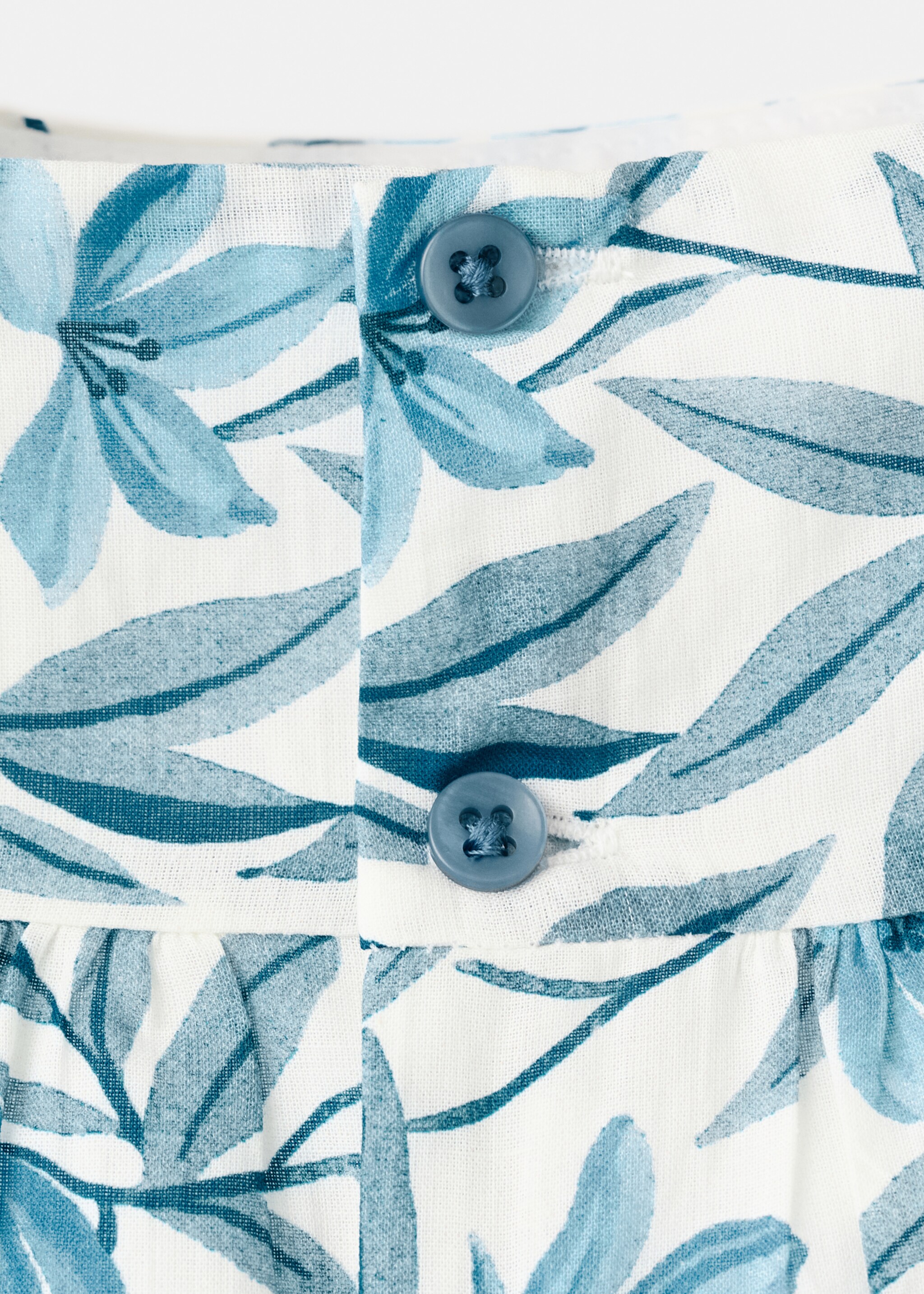 Floral dress and nappy cover - Details of the article 8, Blue. Ref: 27066724-00.