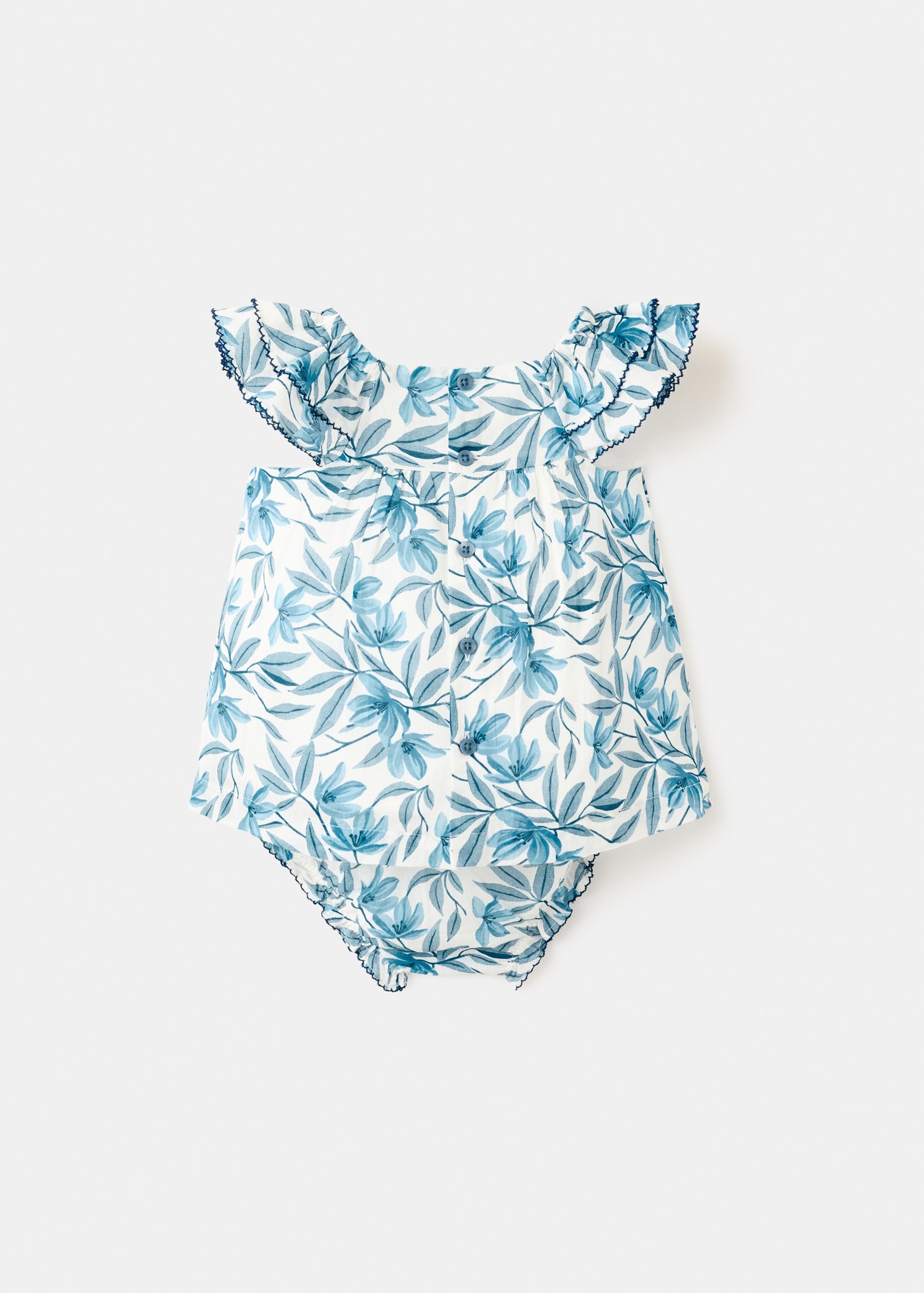 Floral dress and nappy cover - Reverse of the article