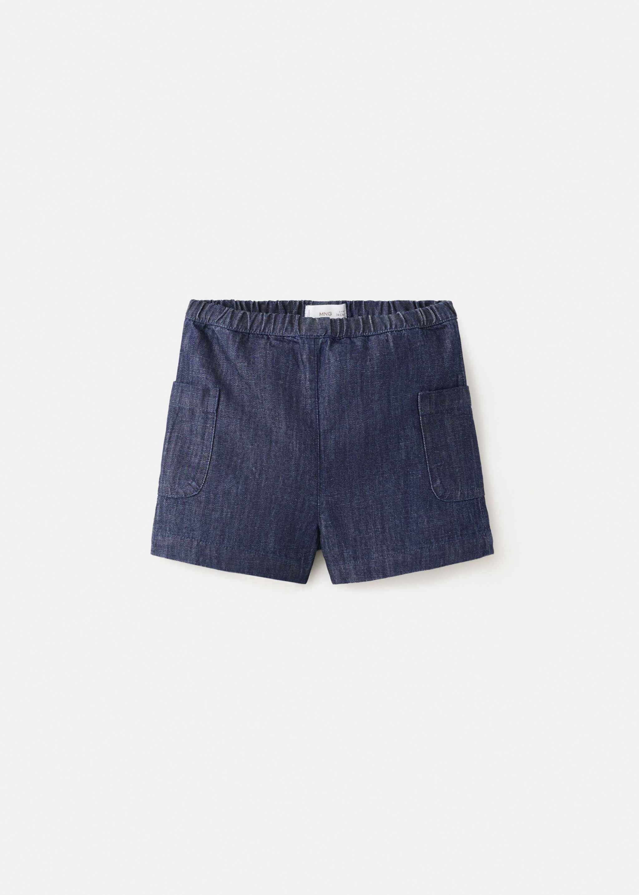 Cotton shorts with pocket detail - Article without model, Dark Blue. Ref: 27066725-00.