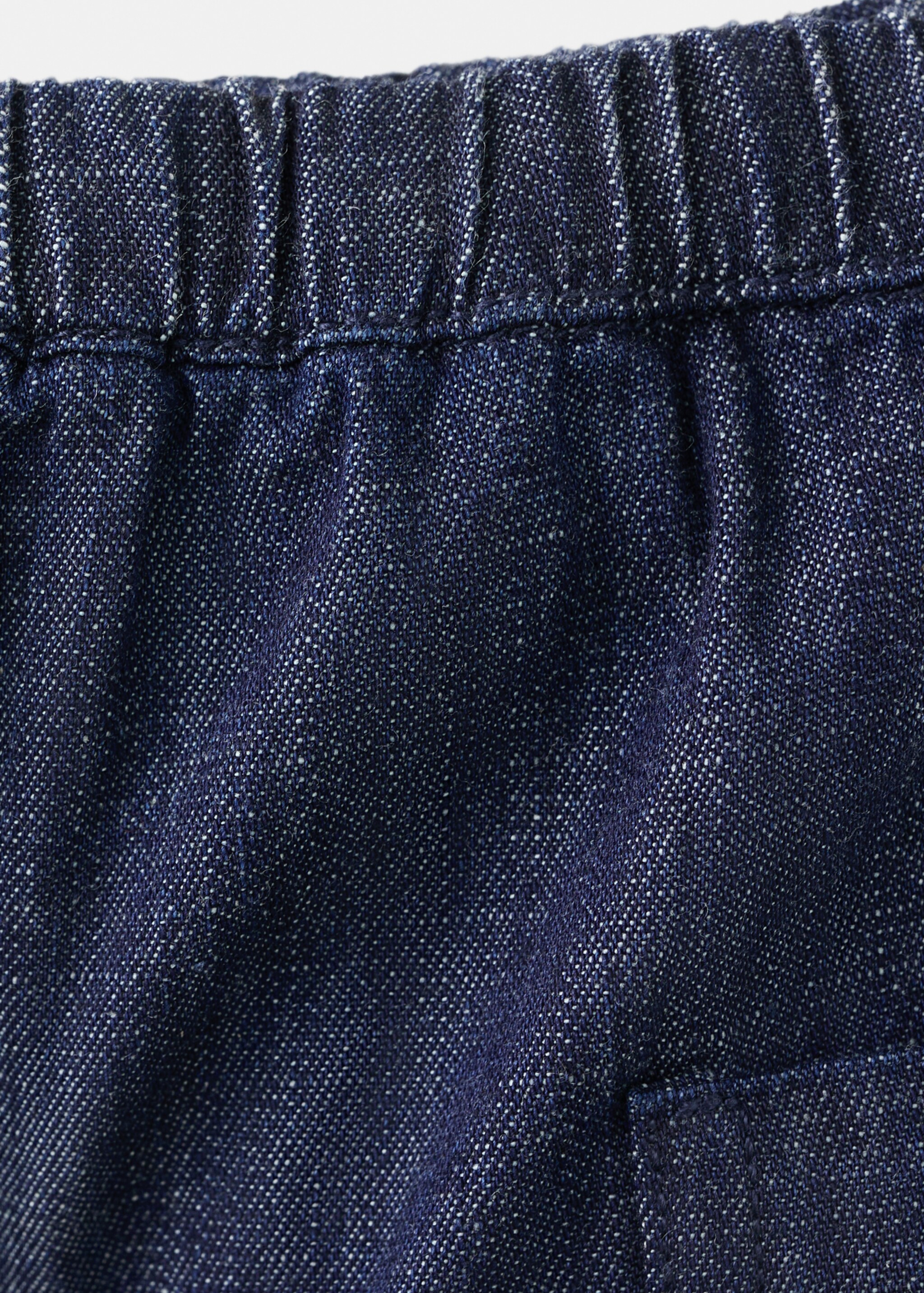 Cotton shorts with pocket detail - Details of the article 8, Dark Blue. Ref: 27066725-00.
