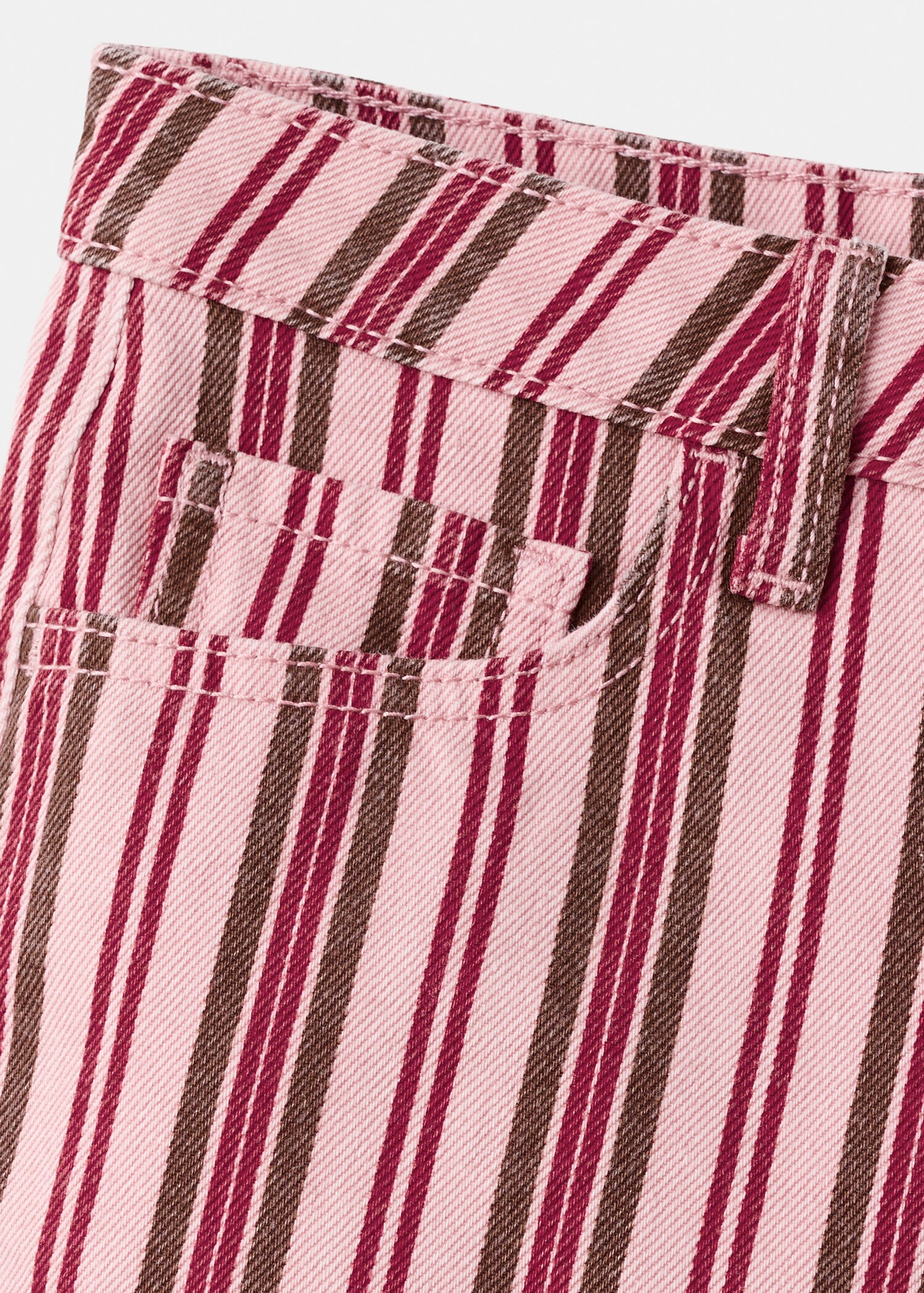 Striped mini shorts - Details of the article 0