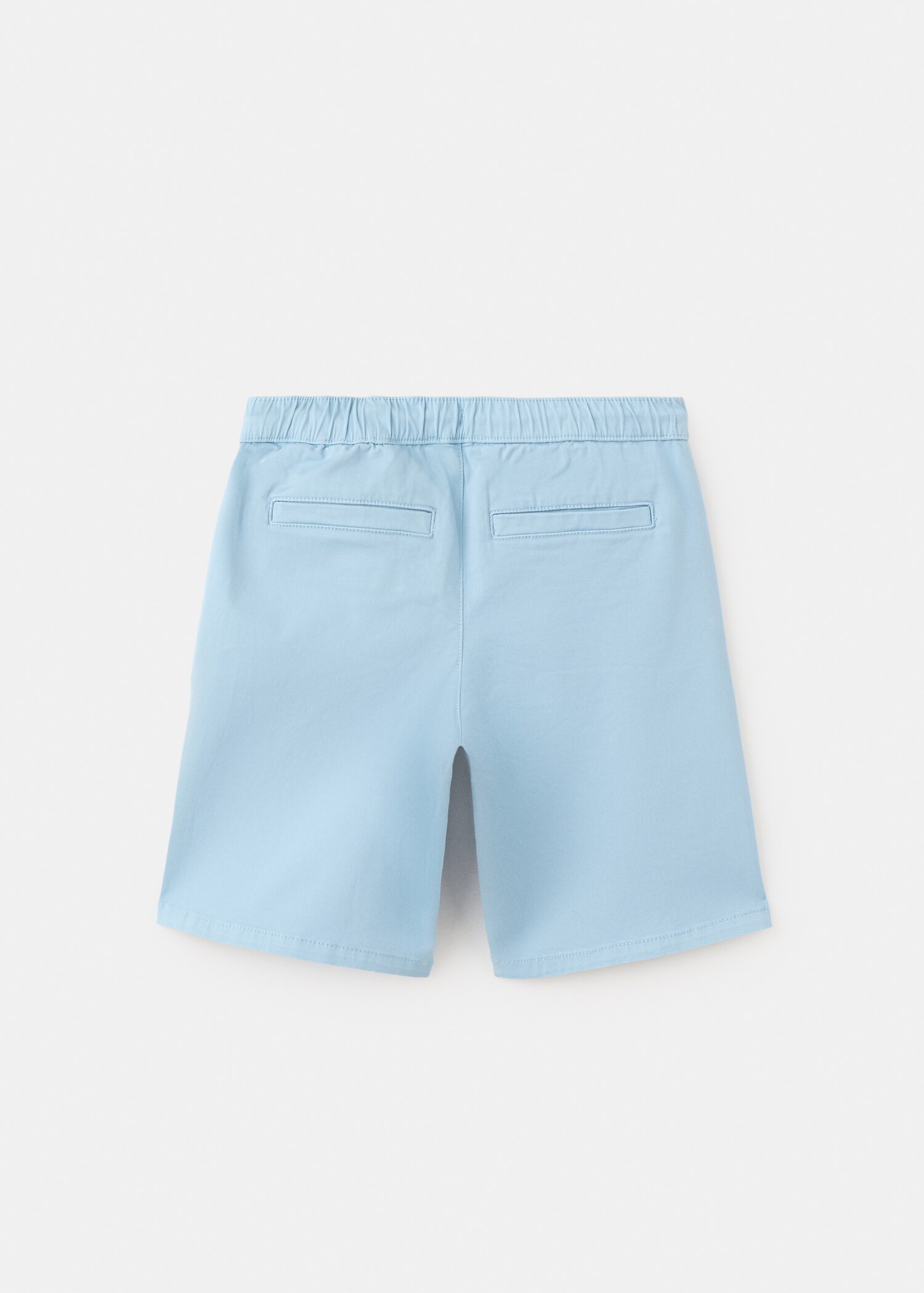 Cotton shorts with drawstring - Reverse of the article