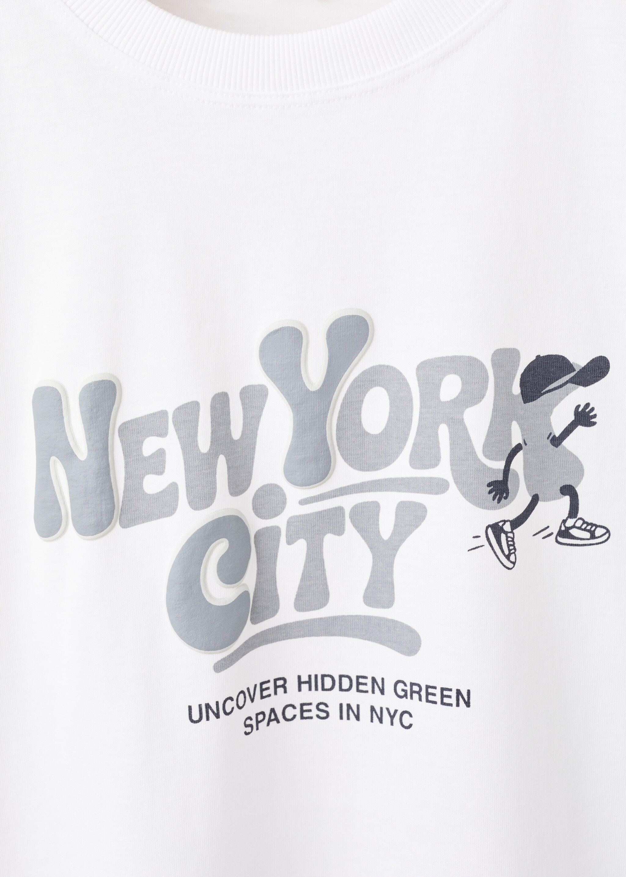 Text cotton T-shirt - Details of the article 8, White. Ref: 27066731-00.