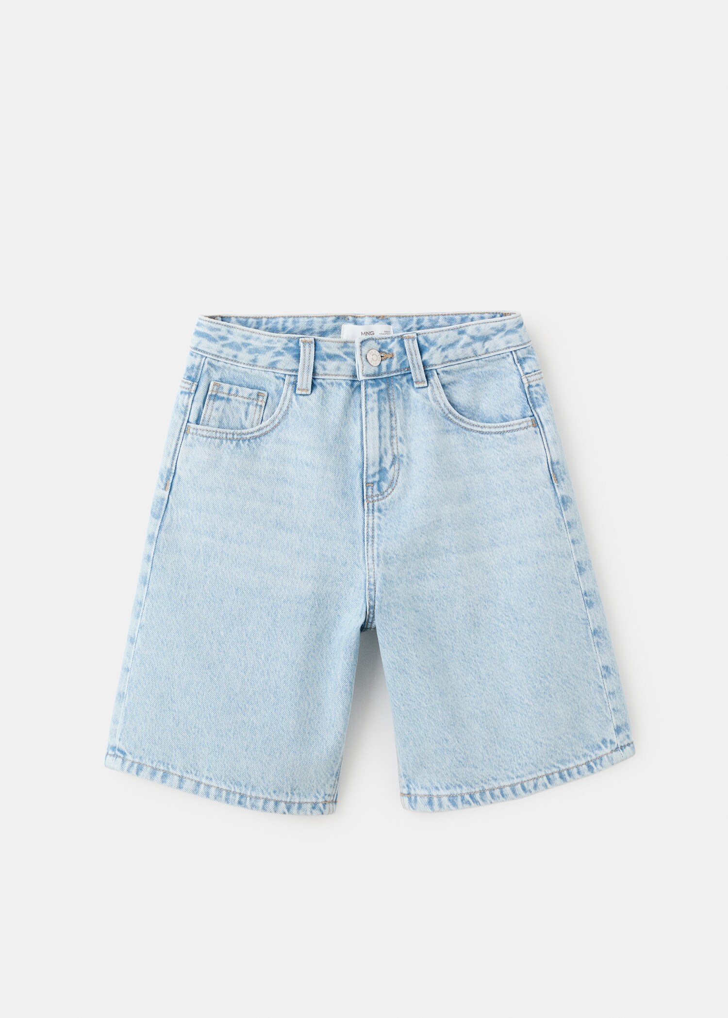 Baggy denim bermudas - Article without model