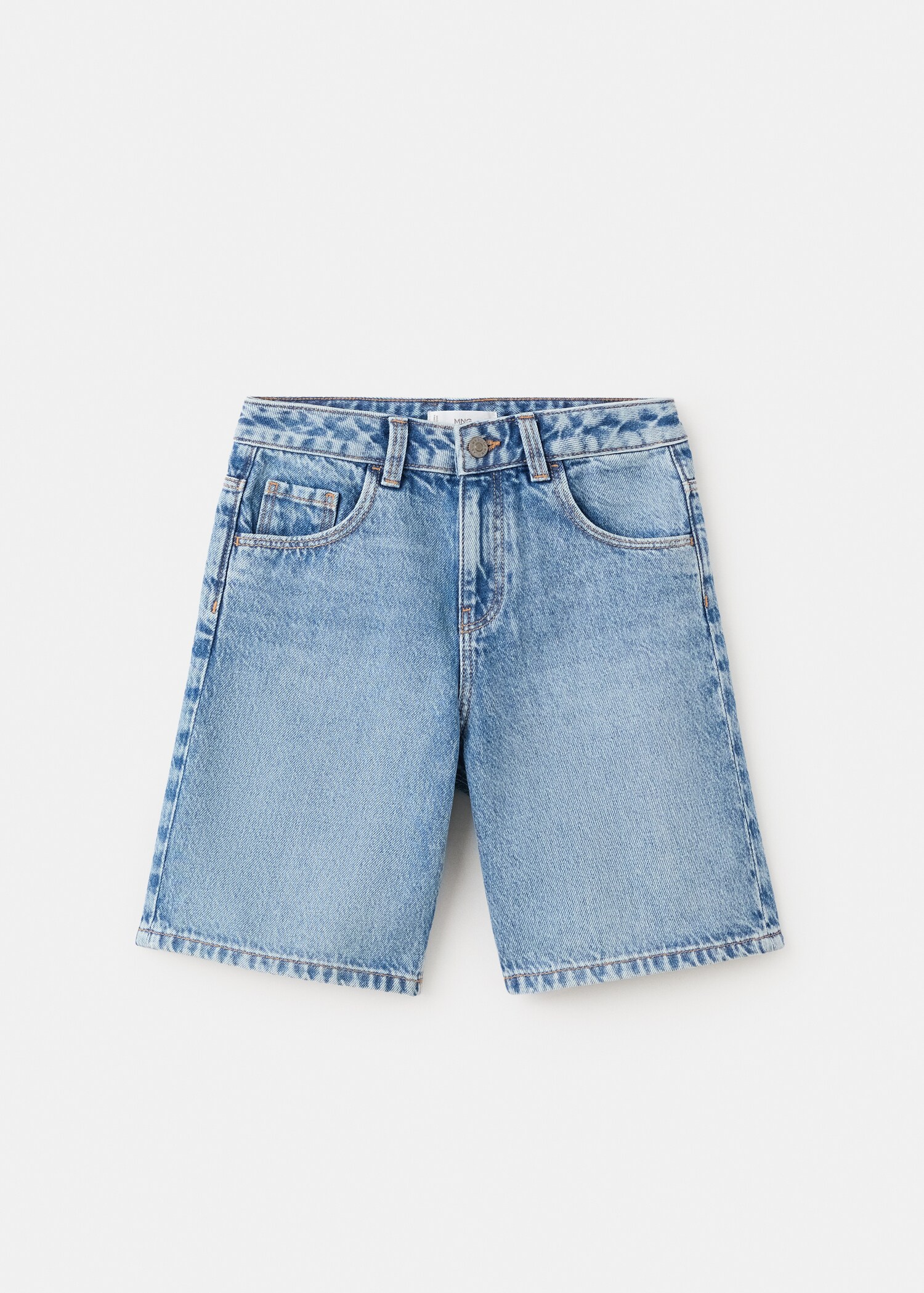 Baggy denim bermudas - Article without model