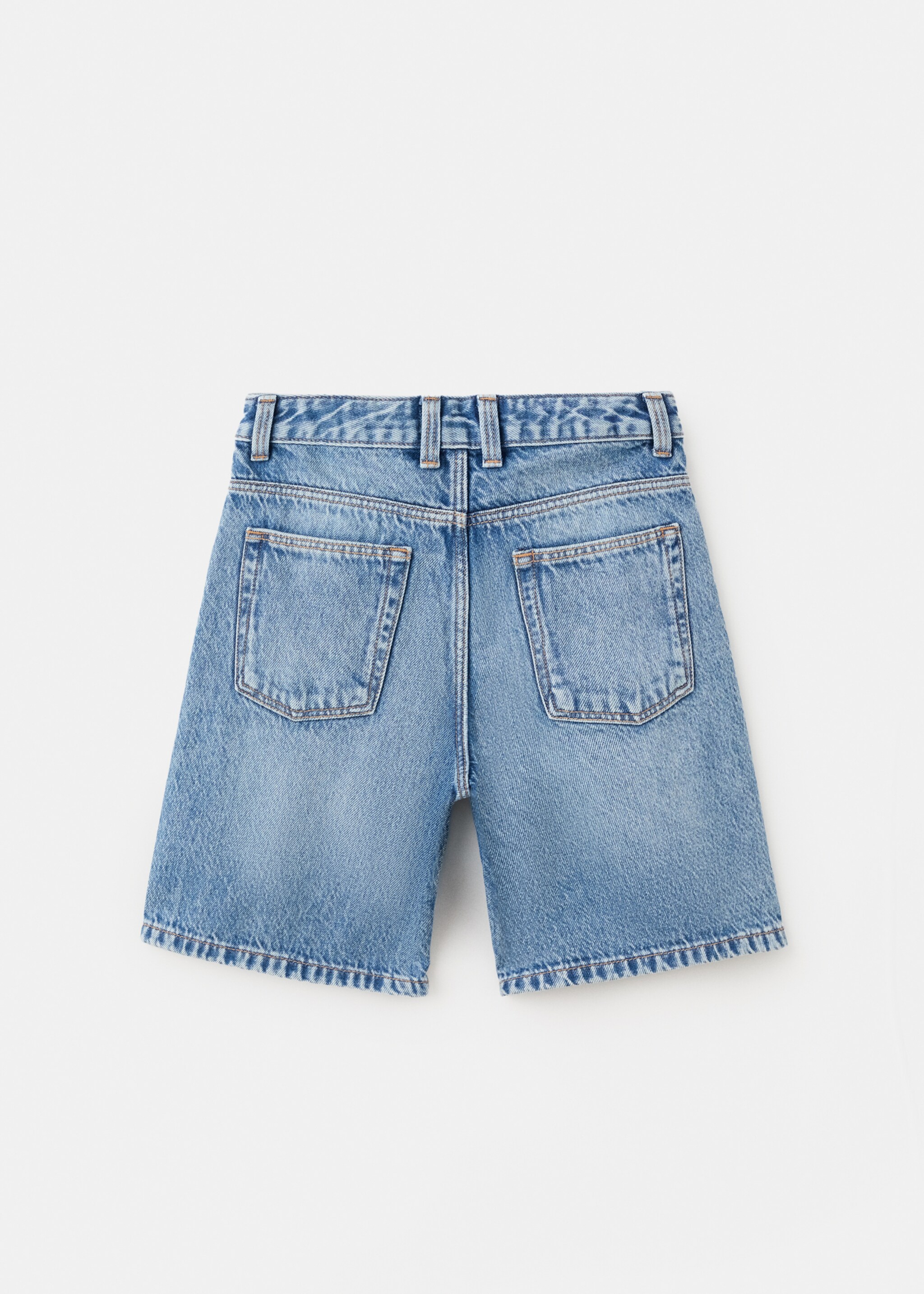 Baggy denim bermudas - Reverse of the article, Medium Blue. Ref: 27066732-00.