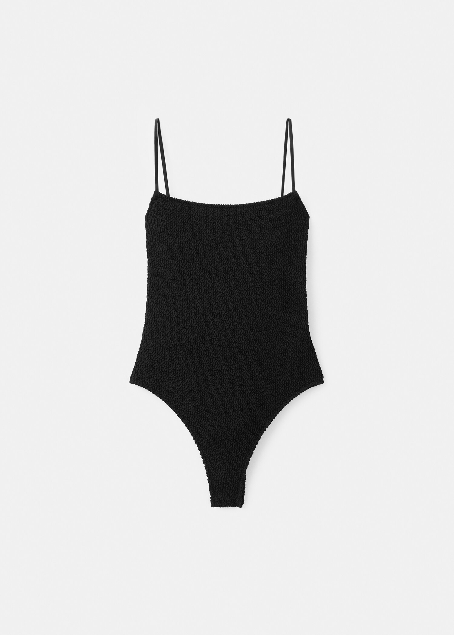 Textured swimsuit with straps - Article without model