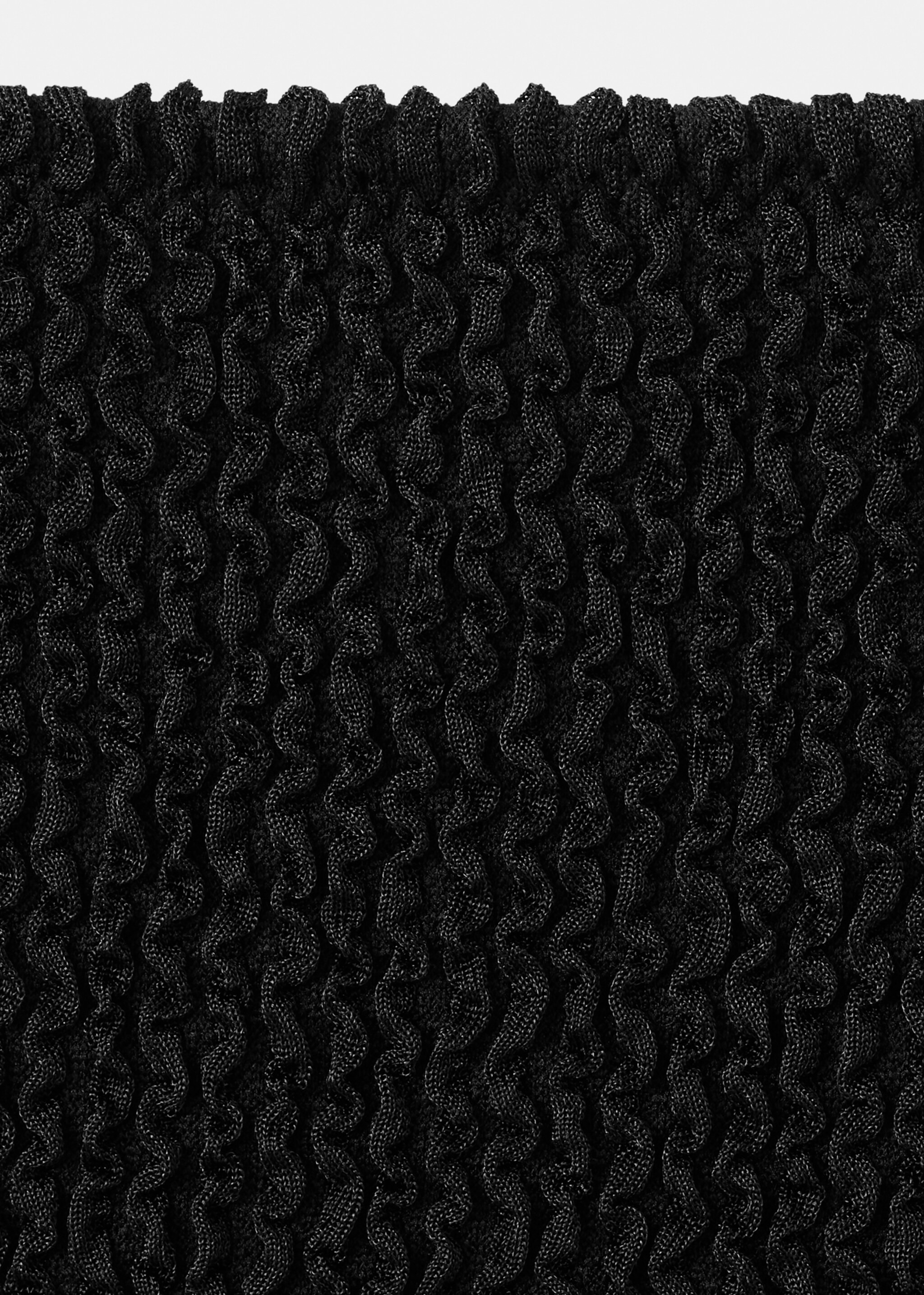 Textured swimsuit with straps - Details of the article 8, Black. Ref: 27066736-00.