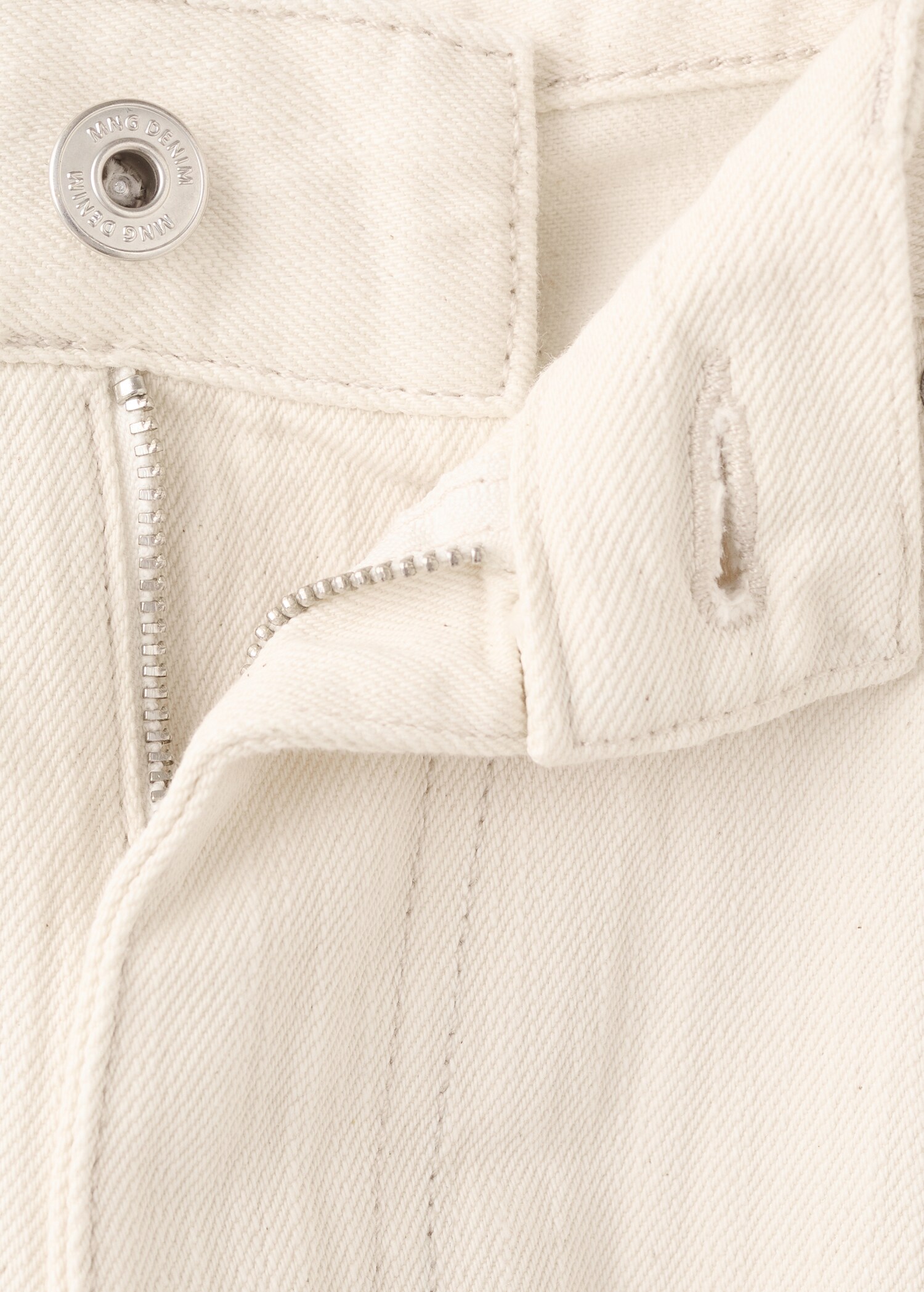 Jeans 100% algodão regular fit cropped - Pormenor do artigo 0