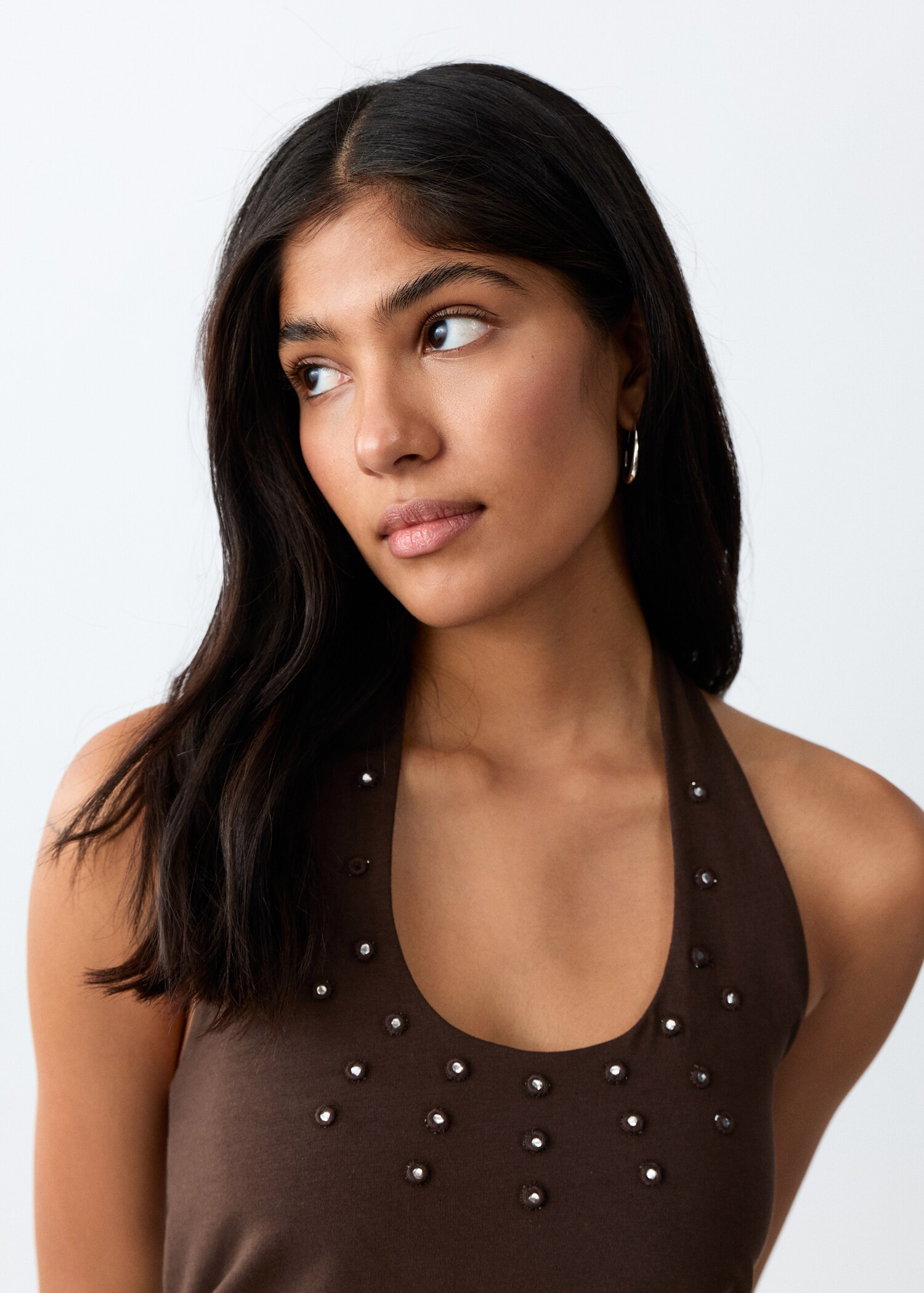 Haut à emmanchures américaines métalliques - Détail de l'article 1