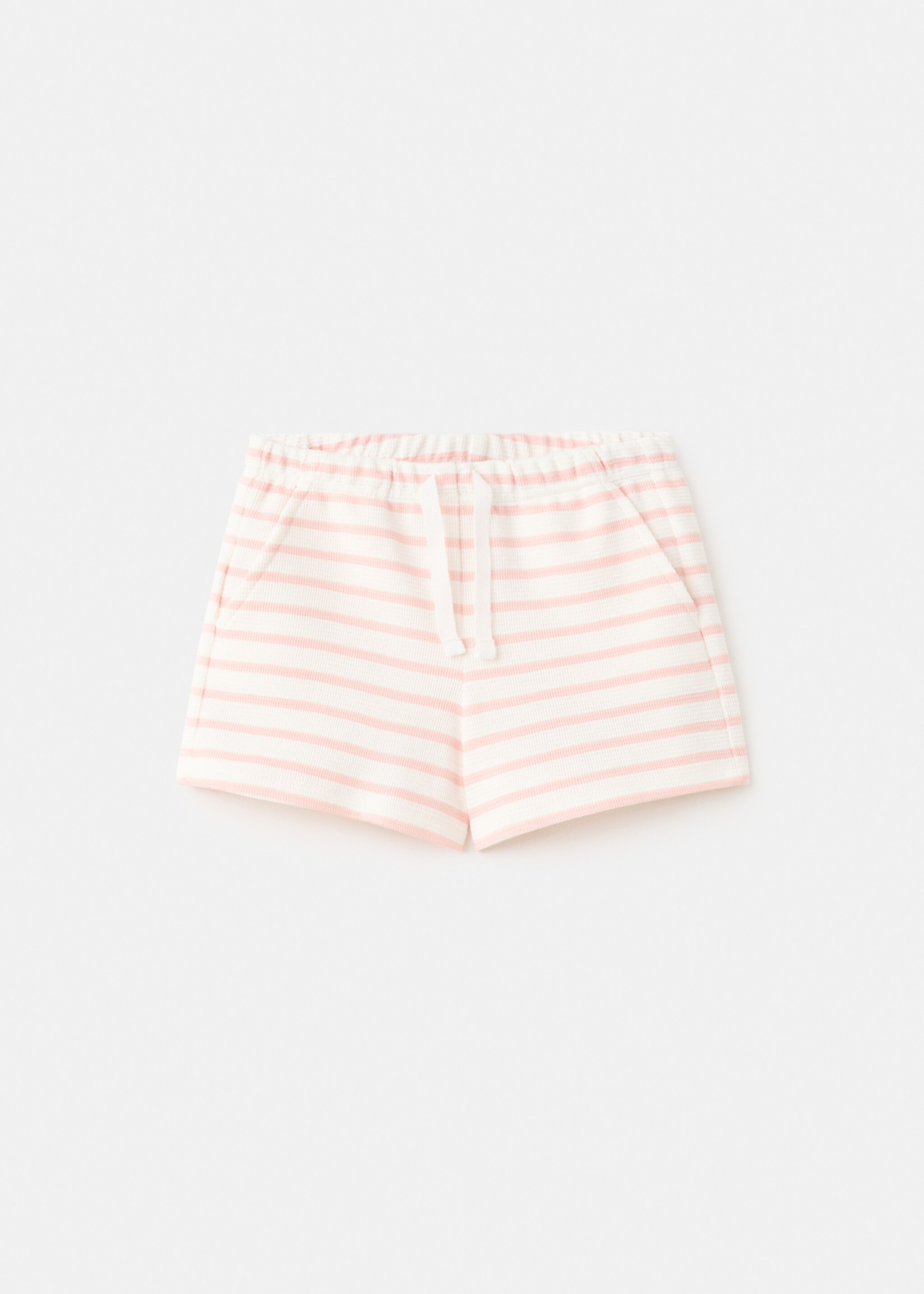 Striped cotton shorts - Article without model, Pink. Ref: 27066745-00.