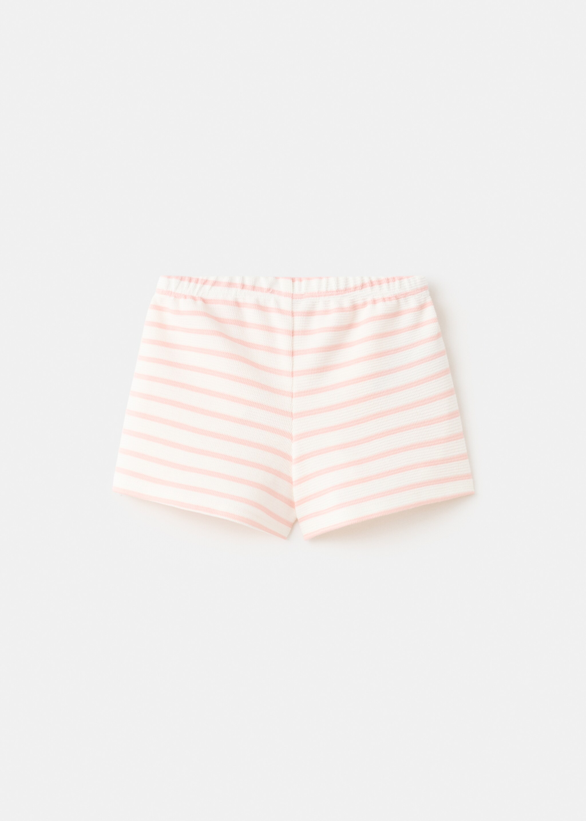 Striped cotton shorts - Reverse of the article, Pink. Ref: 27066745-00.