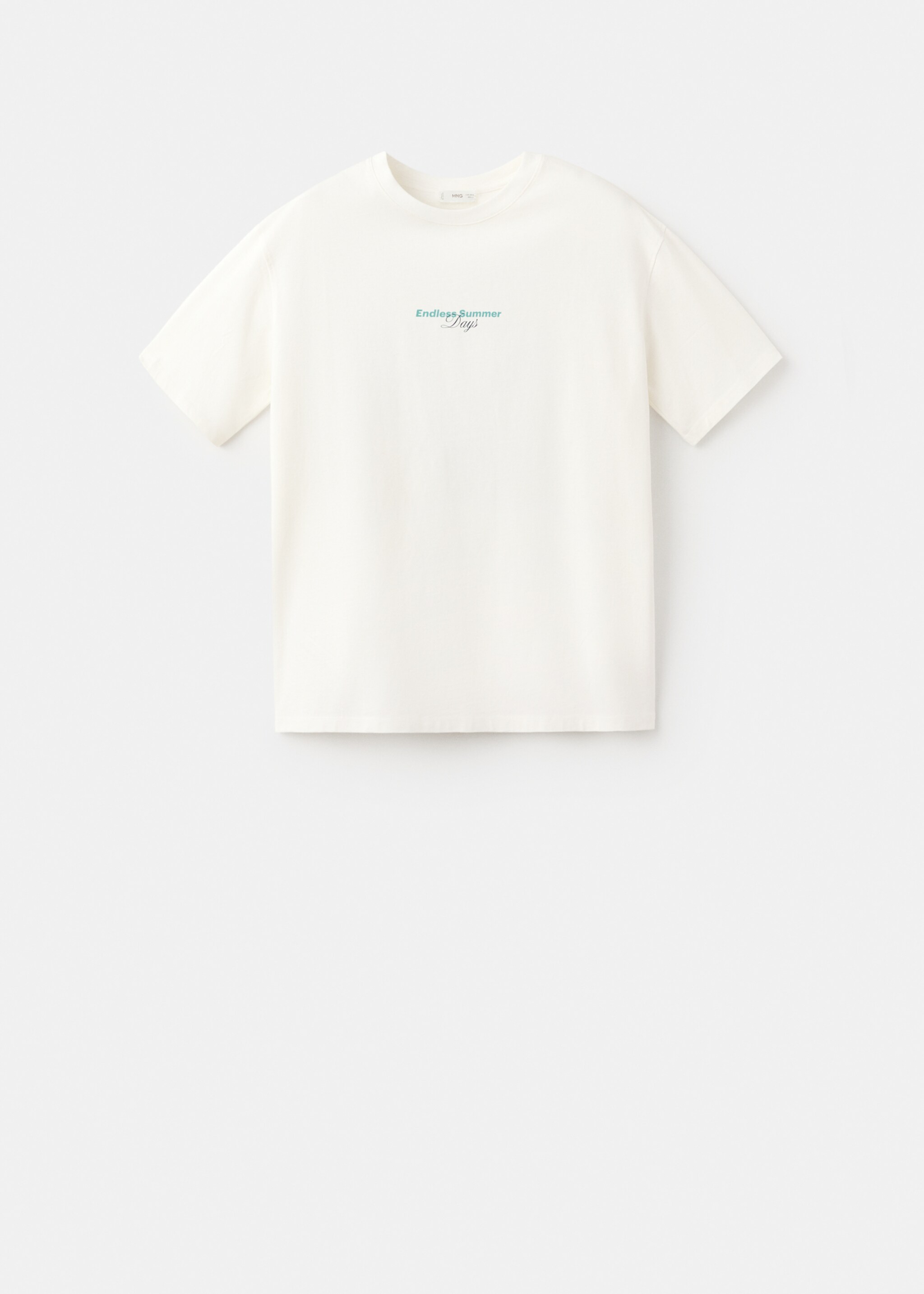 Printed cotton-blend t-shirt - Article without model, Off White. Ref: 27066746-00.