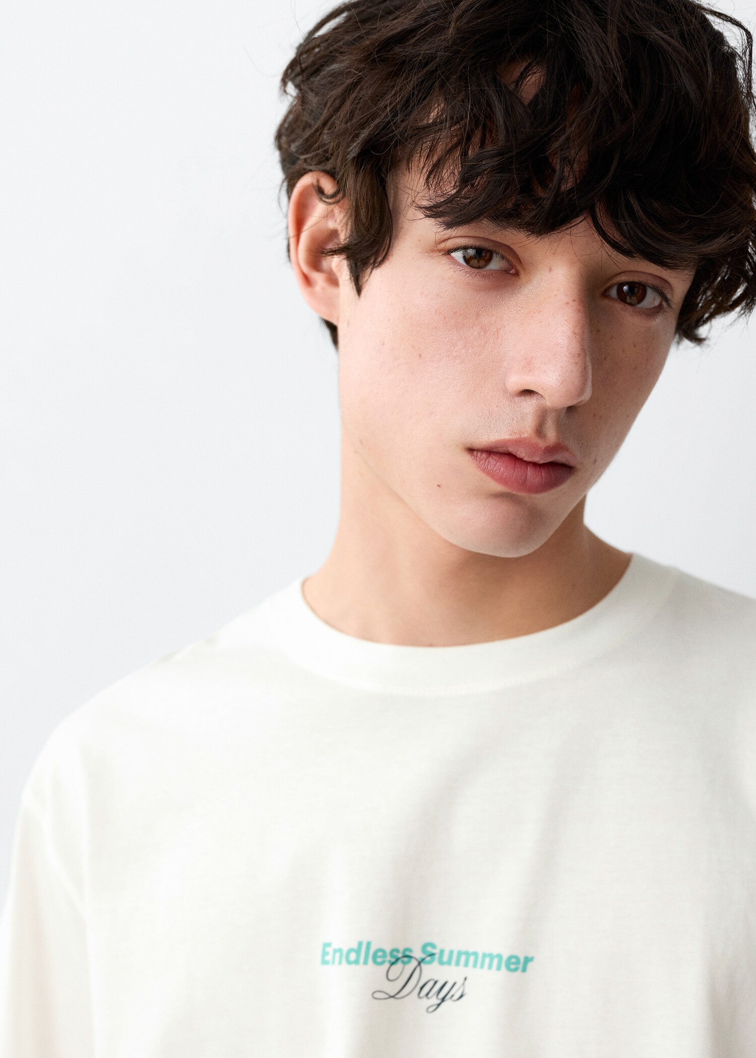 Printed cotton-blend t-shirt - Details of the article 1