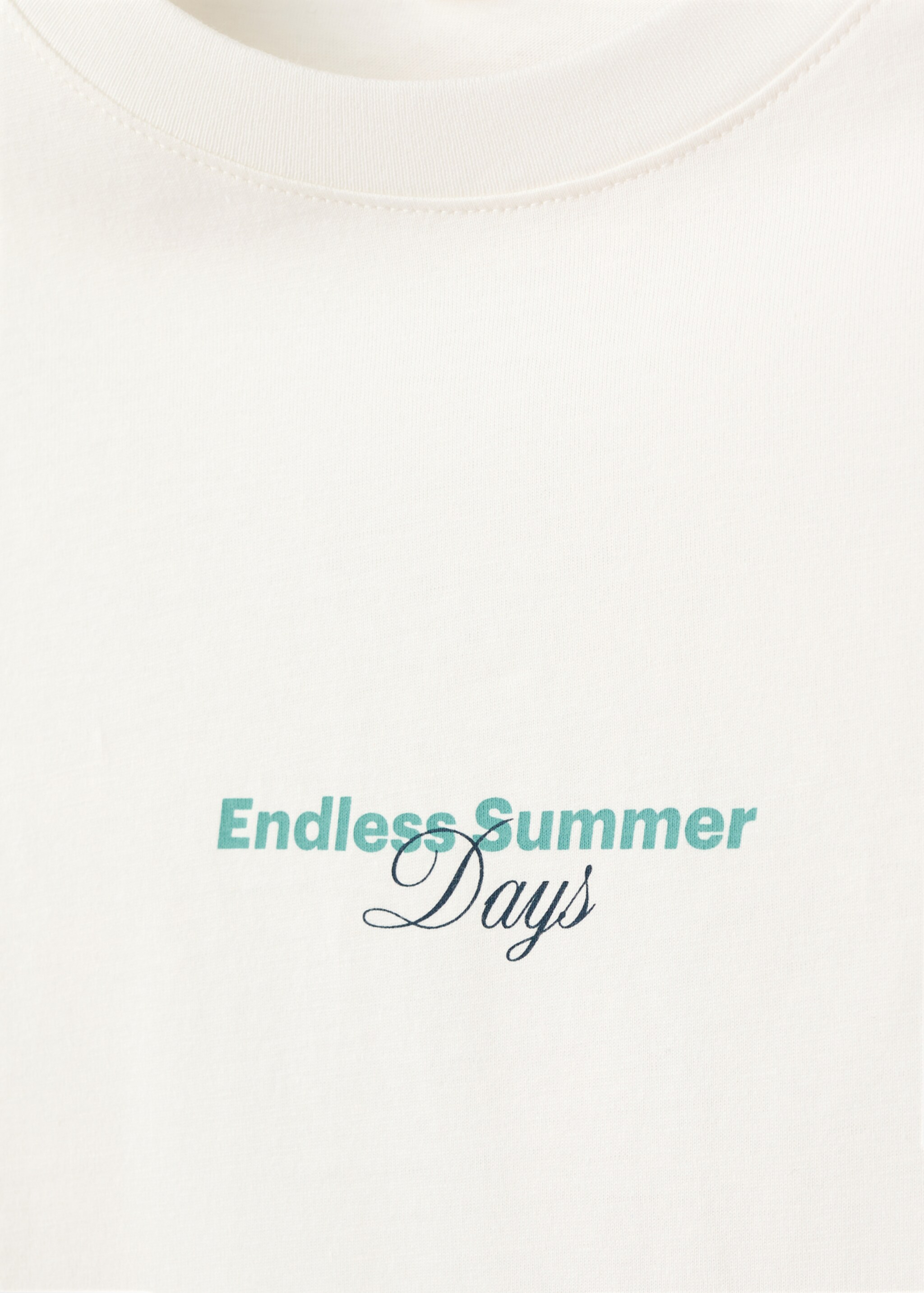 Printed cotton-blend t-shirt - Details of the article 8, Off White. Ref: 27066746-00.