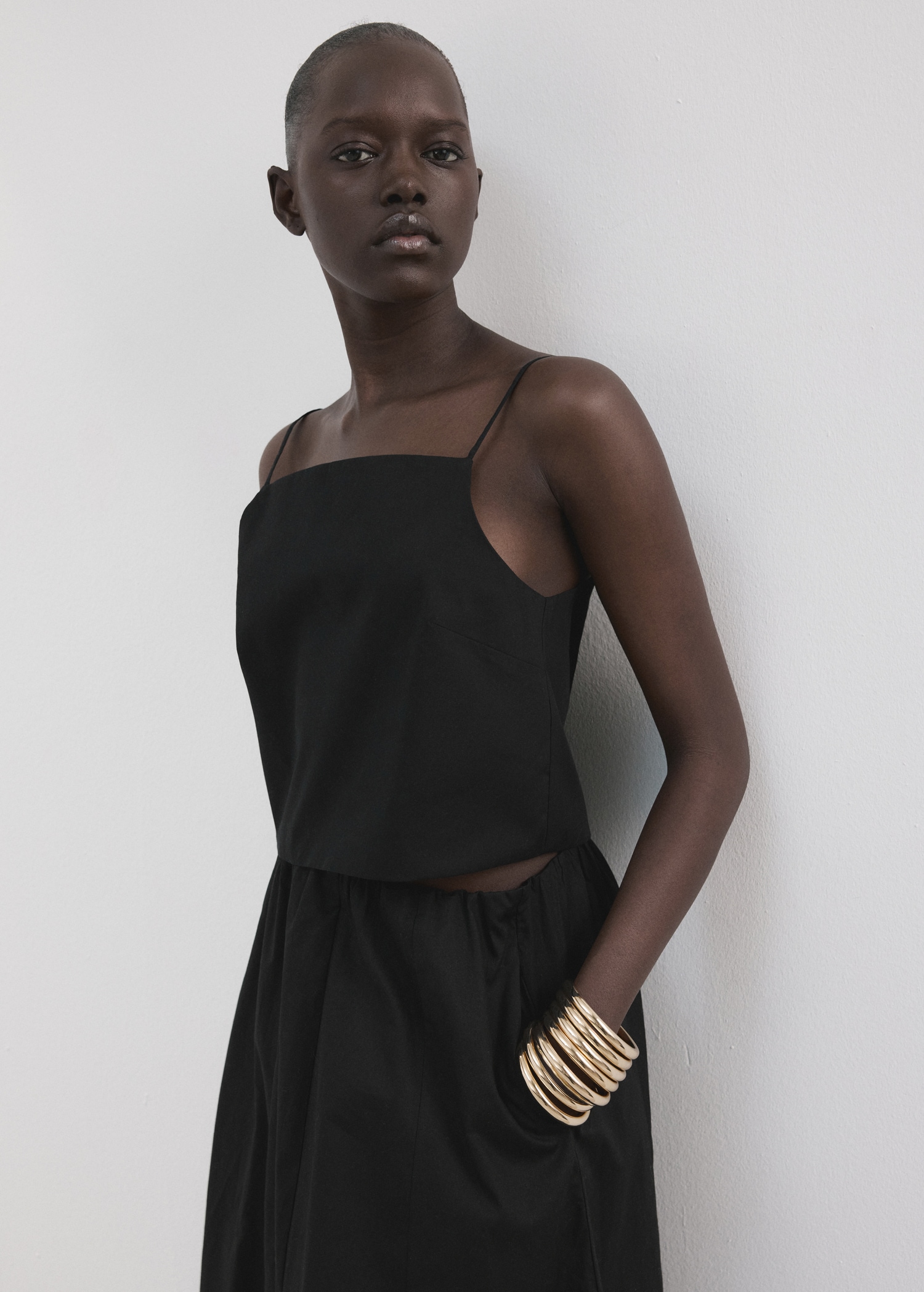 Cotton crop top - Medium plane