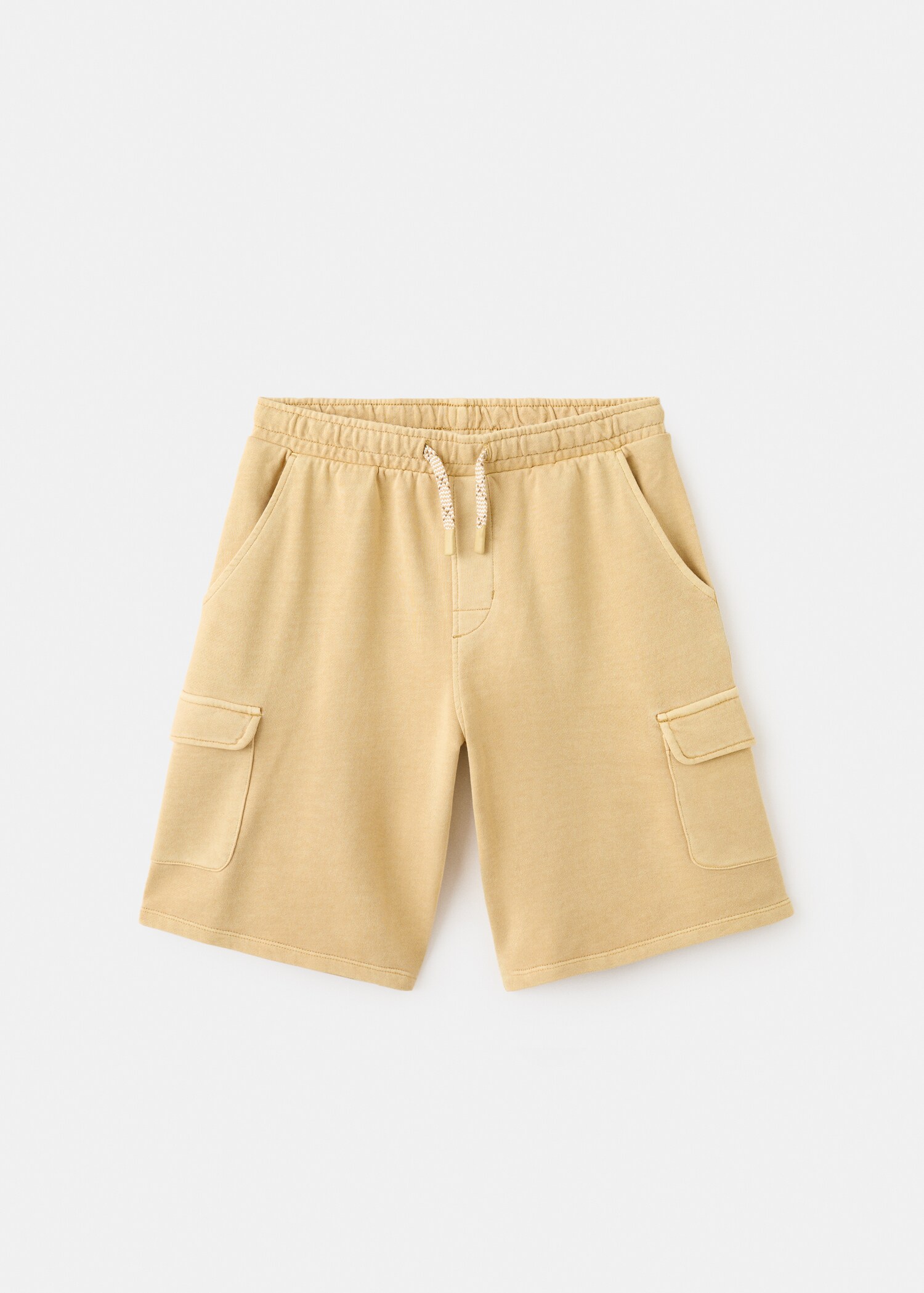 Drawstring cargo Bermuda shorts - Article without model