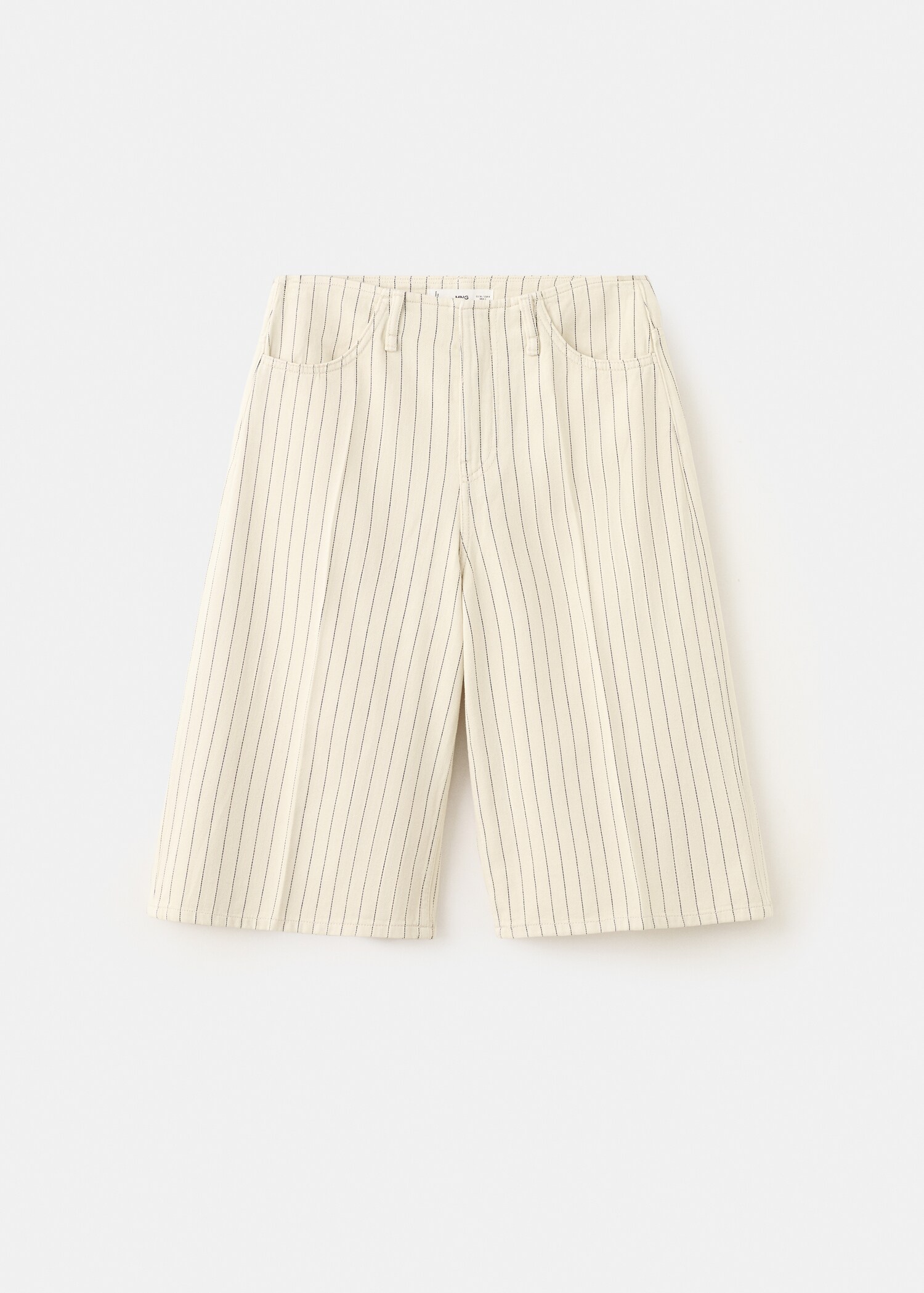 Бермуды в полоску с средней посадкой - Изделие без модели