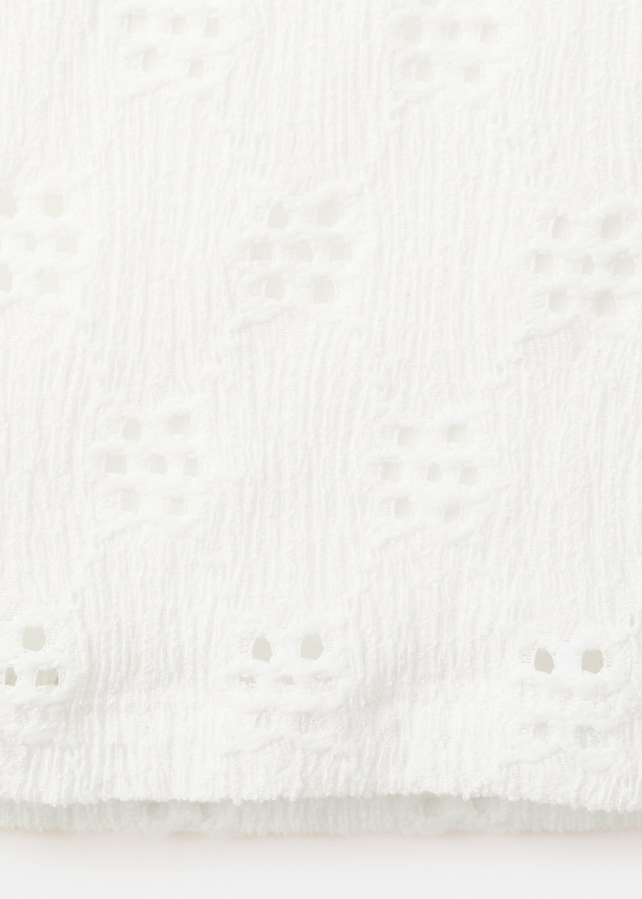 Straight trousers with embroidered details - Details of the article 0, Off White. Ref: 27067147-00.