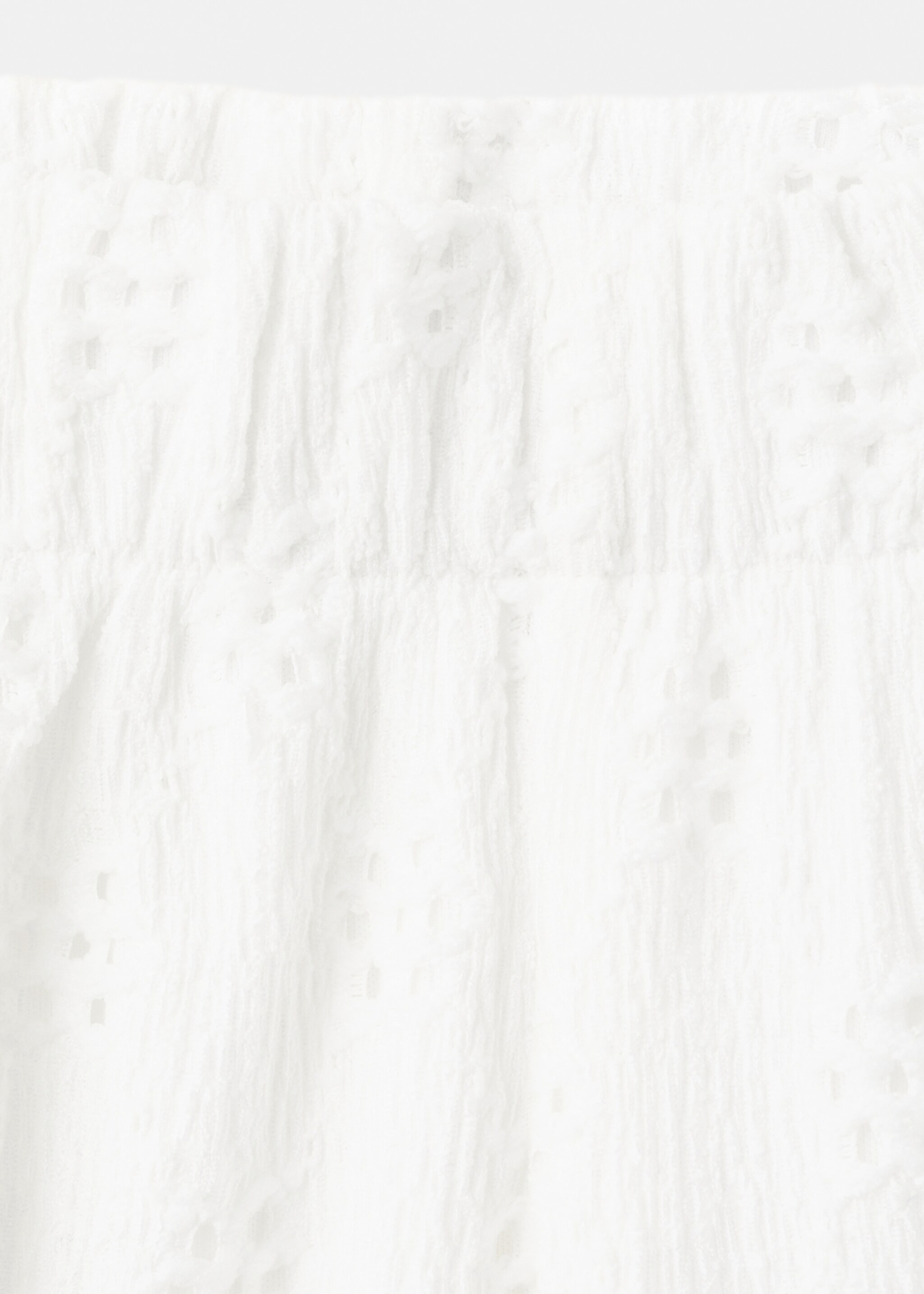 Straight trousers with embroidered details - Details of the article 8, Off White. Ref: 27067147-00.