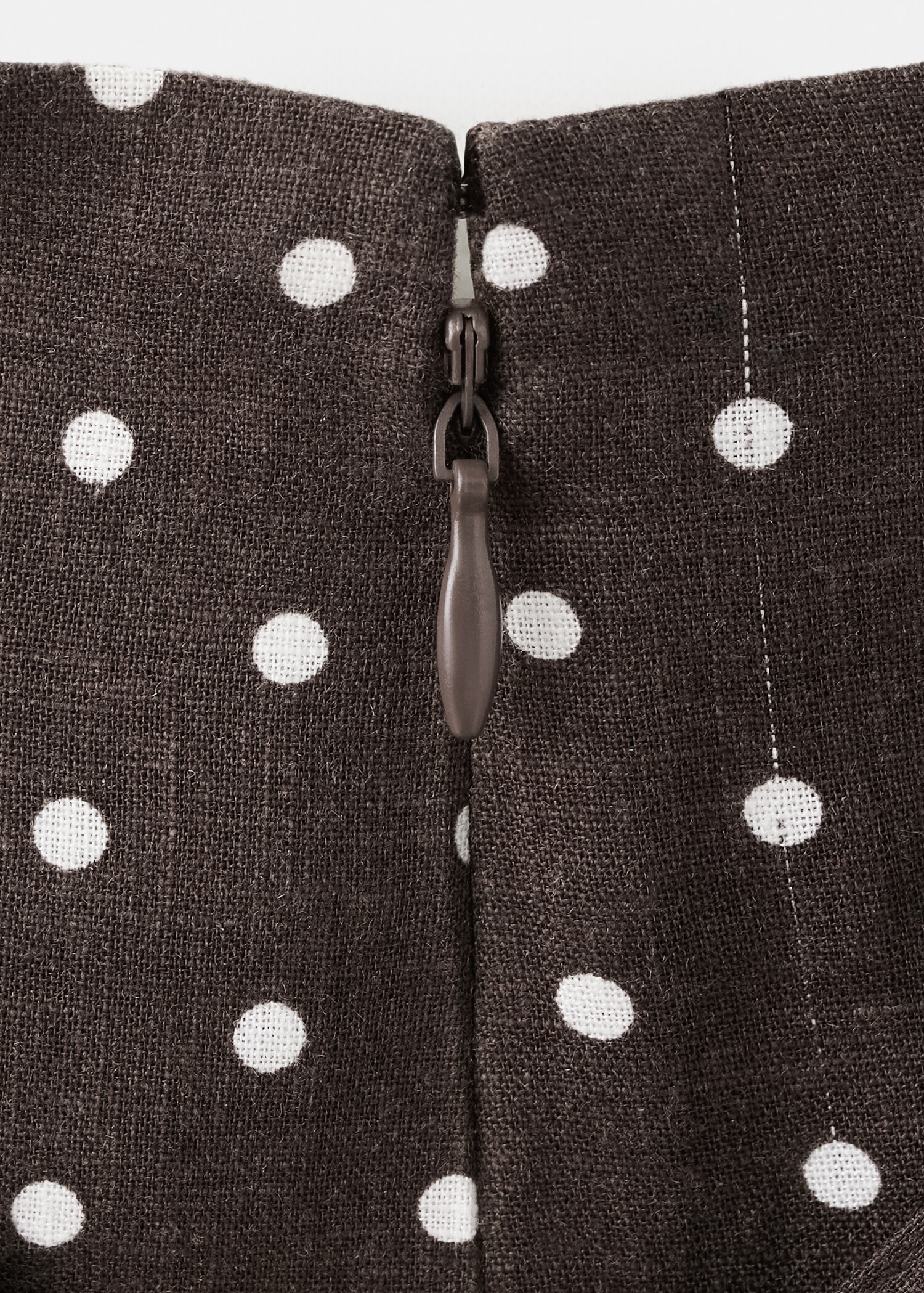 تنورة كتان بنقاط بولكا - تفاصيل المنتج 0