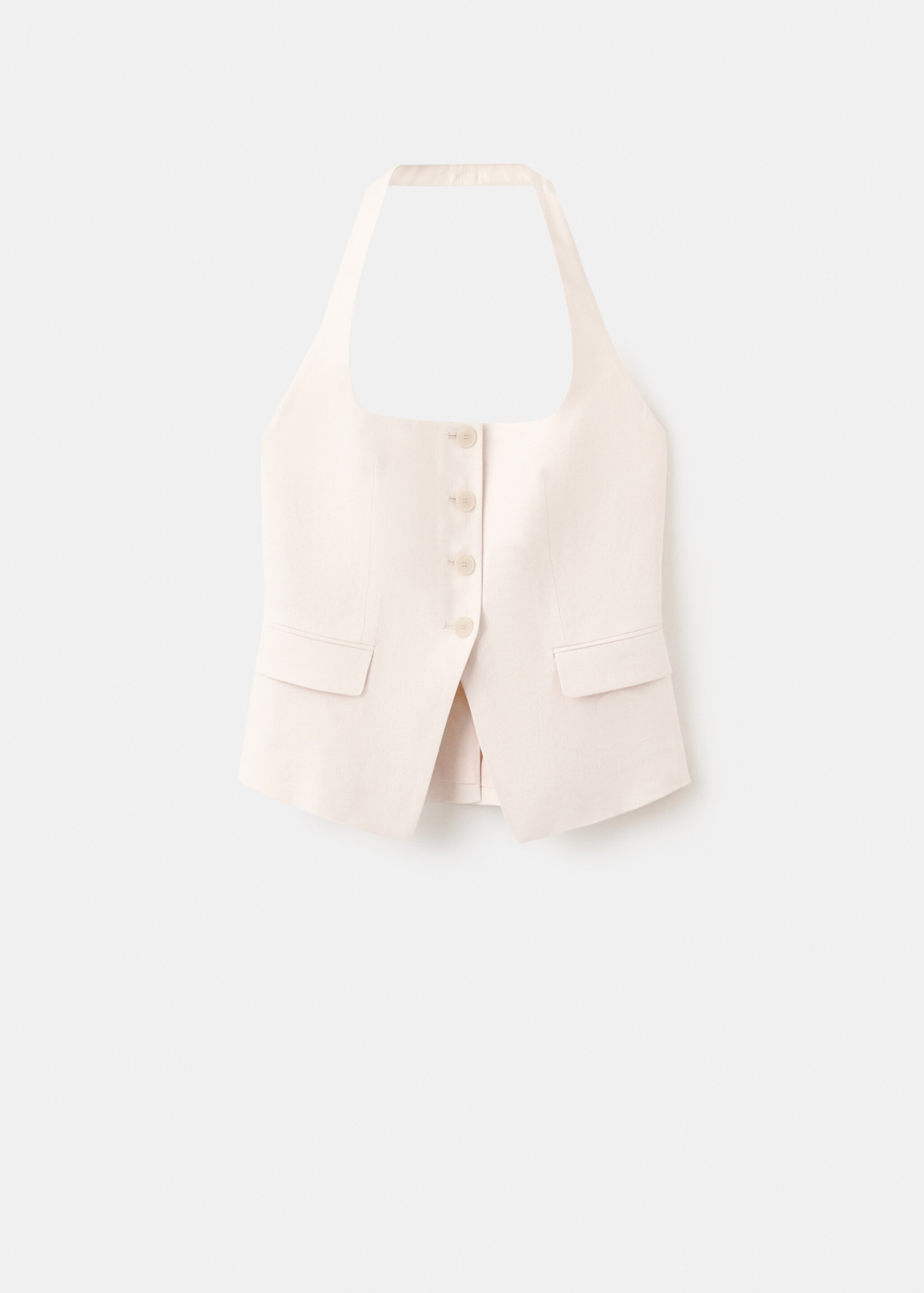 Gilet boreli - Artikel zonder model, Ecru. Ref: 27067156-00.