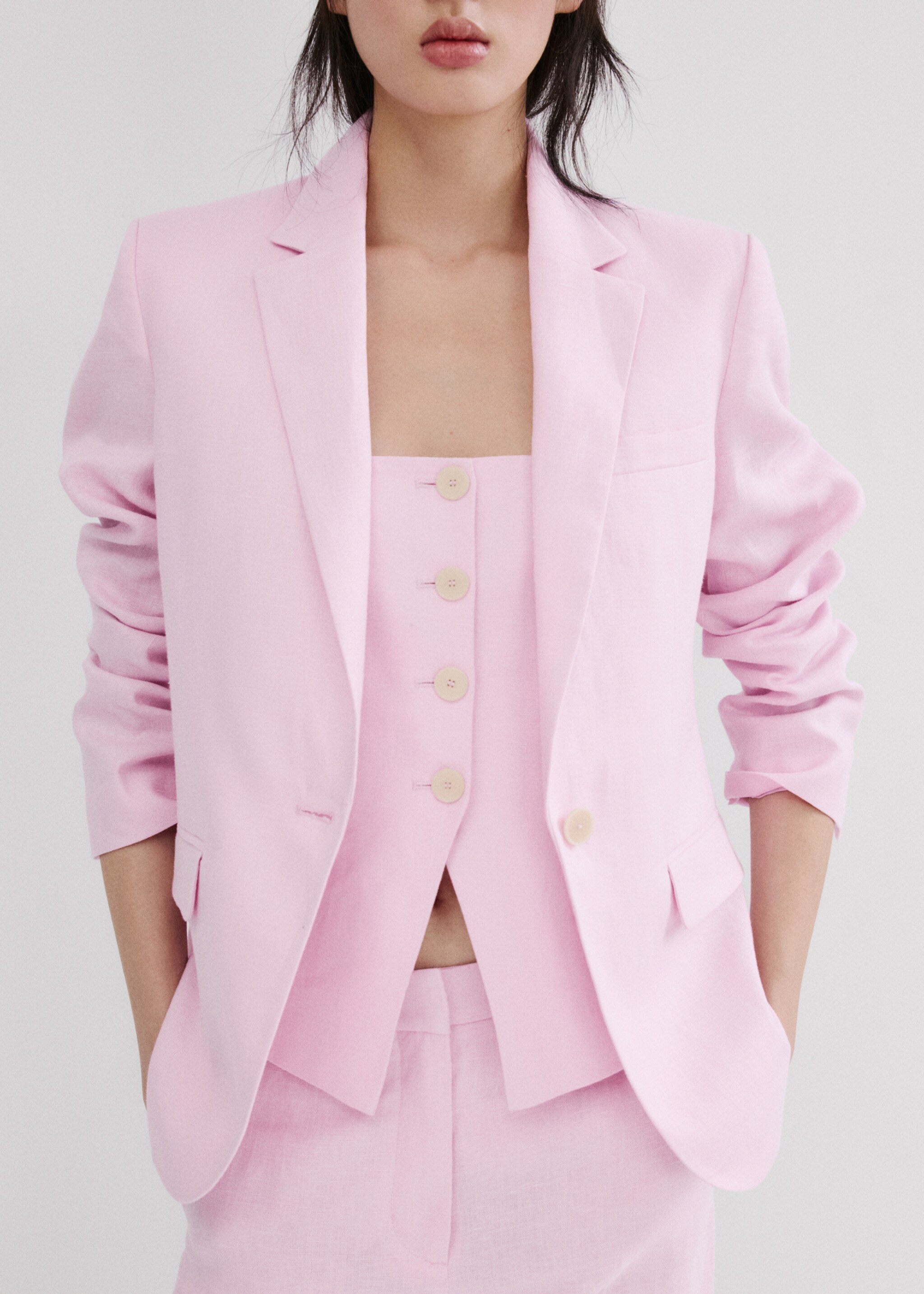 Gilet boreli - Detail van het artikel 6, Roze. Ref: 27067156-00.