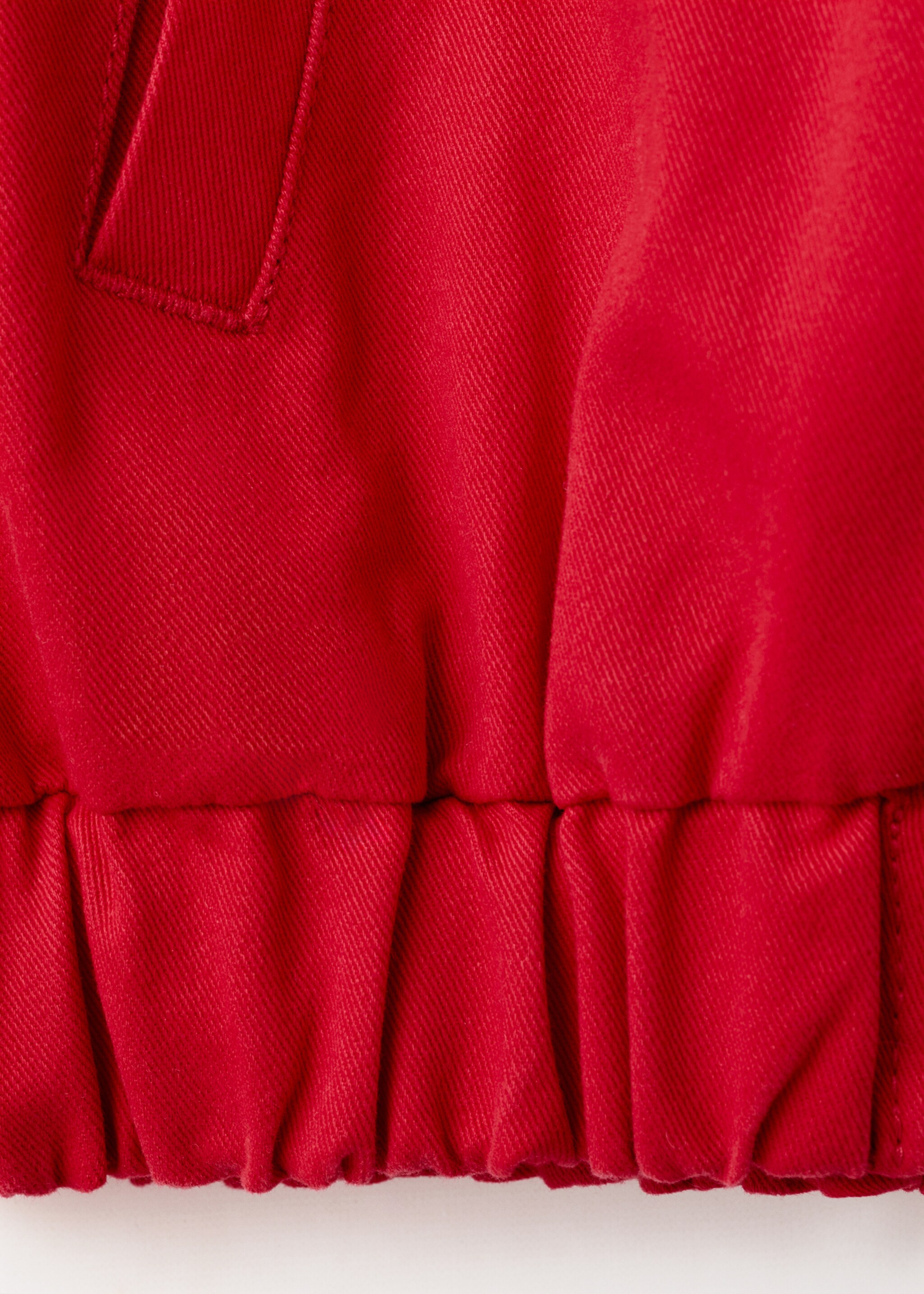 Bomber jacket with shirt collar - Details of the article 0, Red. Ref: 27067162-00.