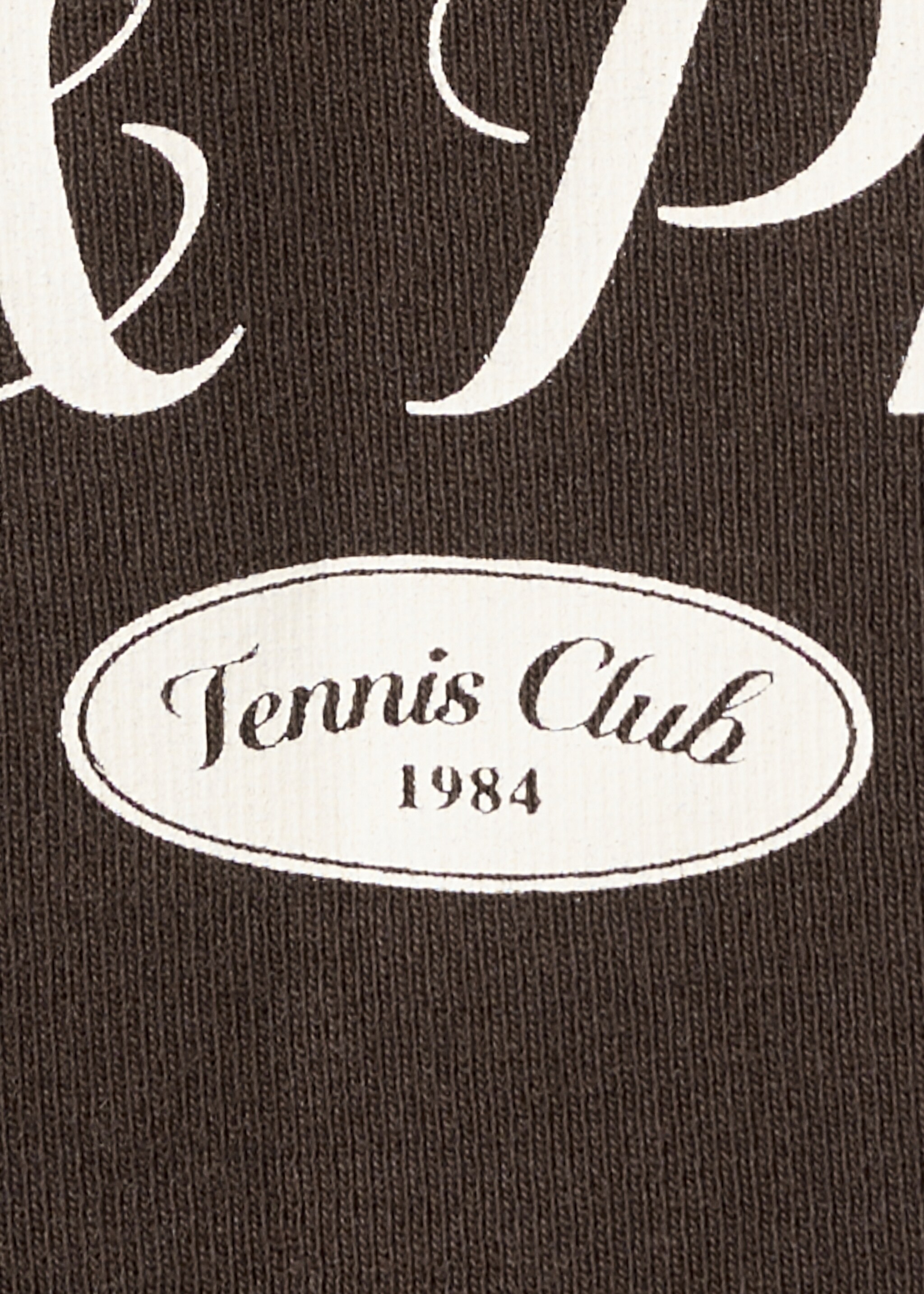 Two-tone short-sleeved T-shirt - Details of the article 0, Brown. Ref: 27067163-00.