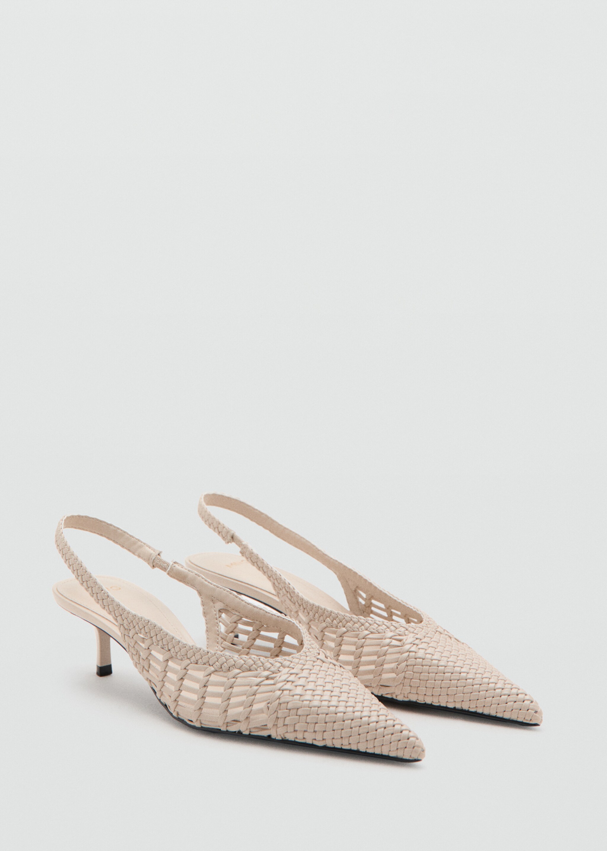 Woven toe cap shoe - Medium plane, Ecru. Ref: 27067780-00.