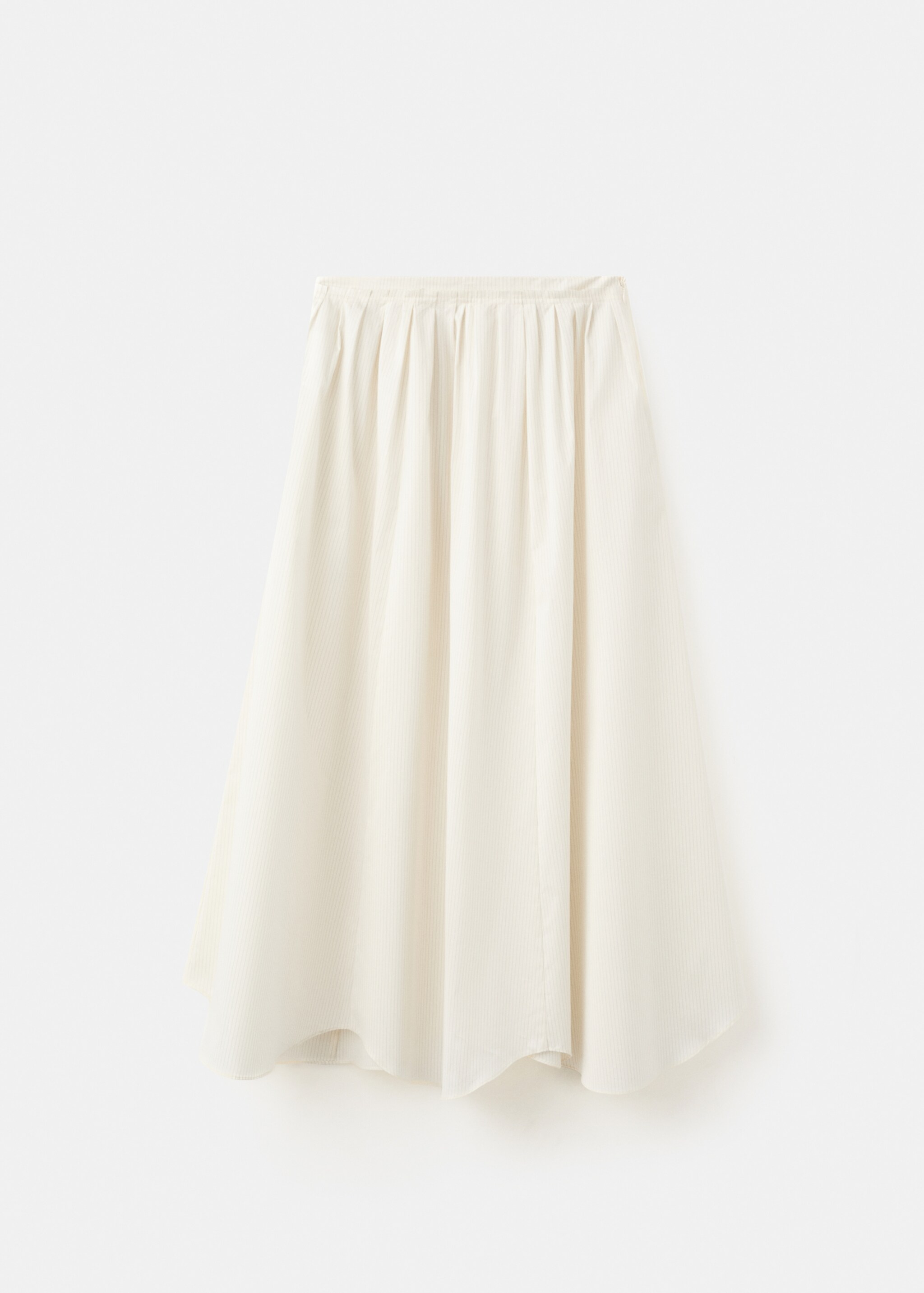 Flared midi-skirt - Article without model, Ecru. Ref: 27067781-00.