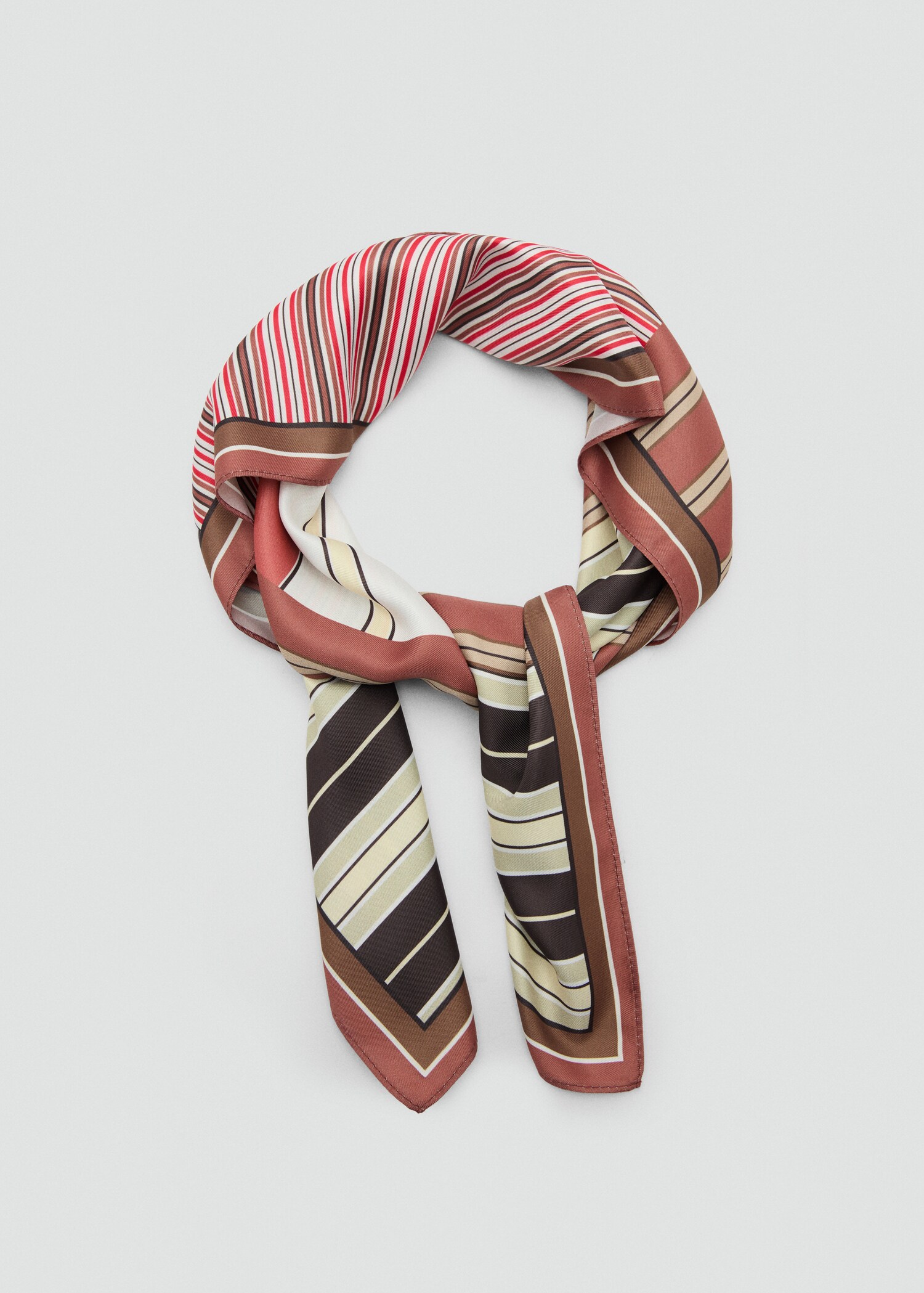 Geometric stripe-print scarf - Details of the article 1