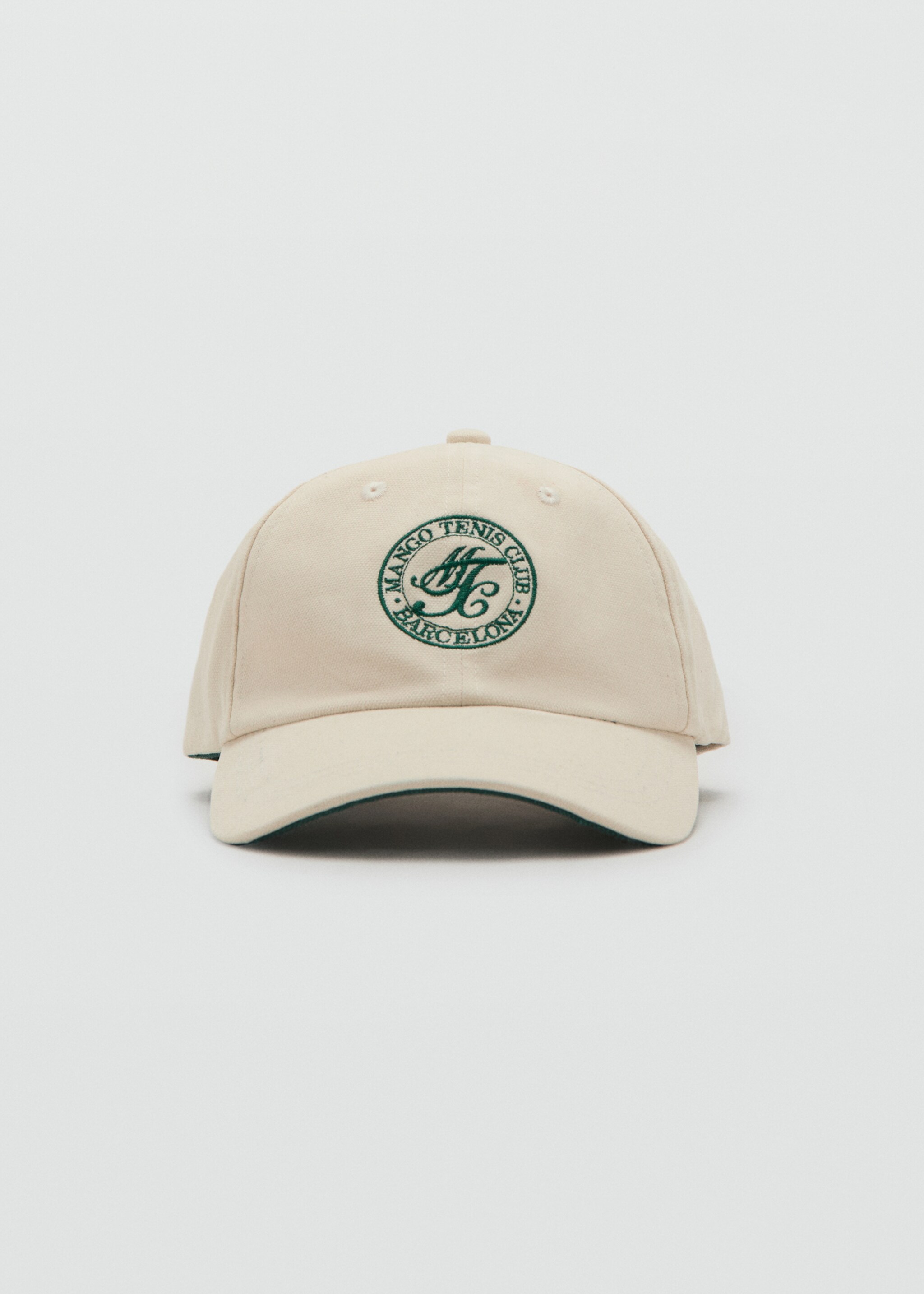Cap with embroidered logo - Medium plane, Ecru. Ref: 27067784-00.