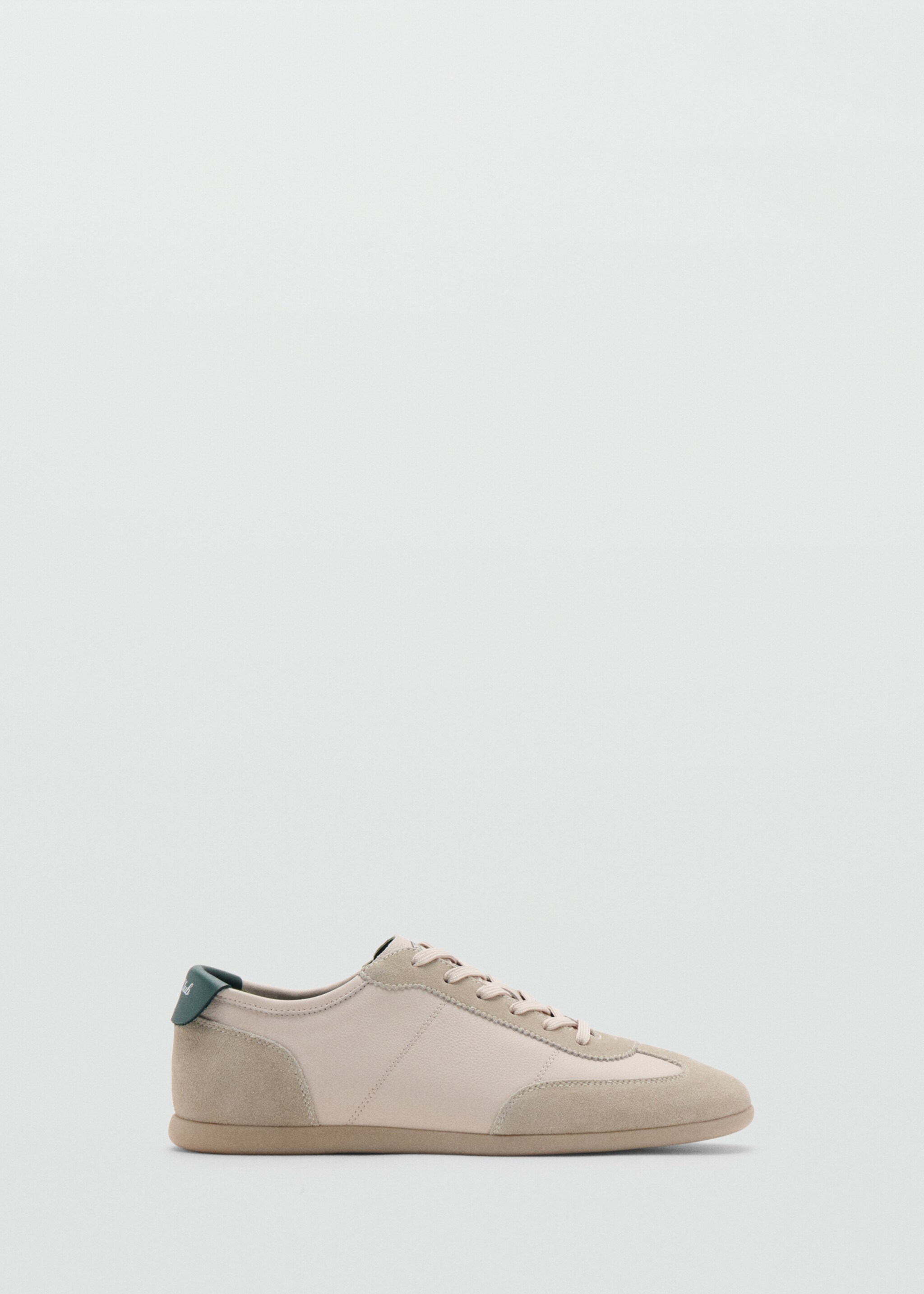Leather mixed sneakers - Article without model, Ecru. Ref: 27067785-00.