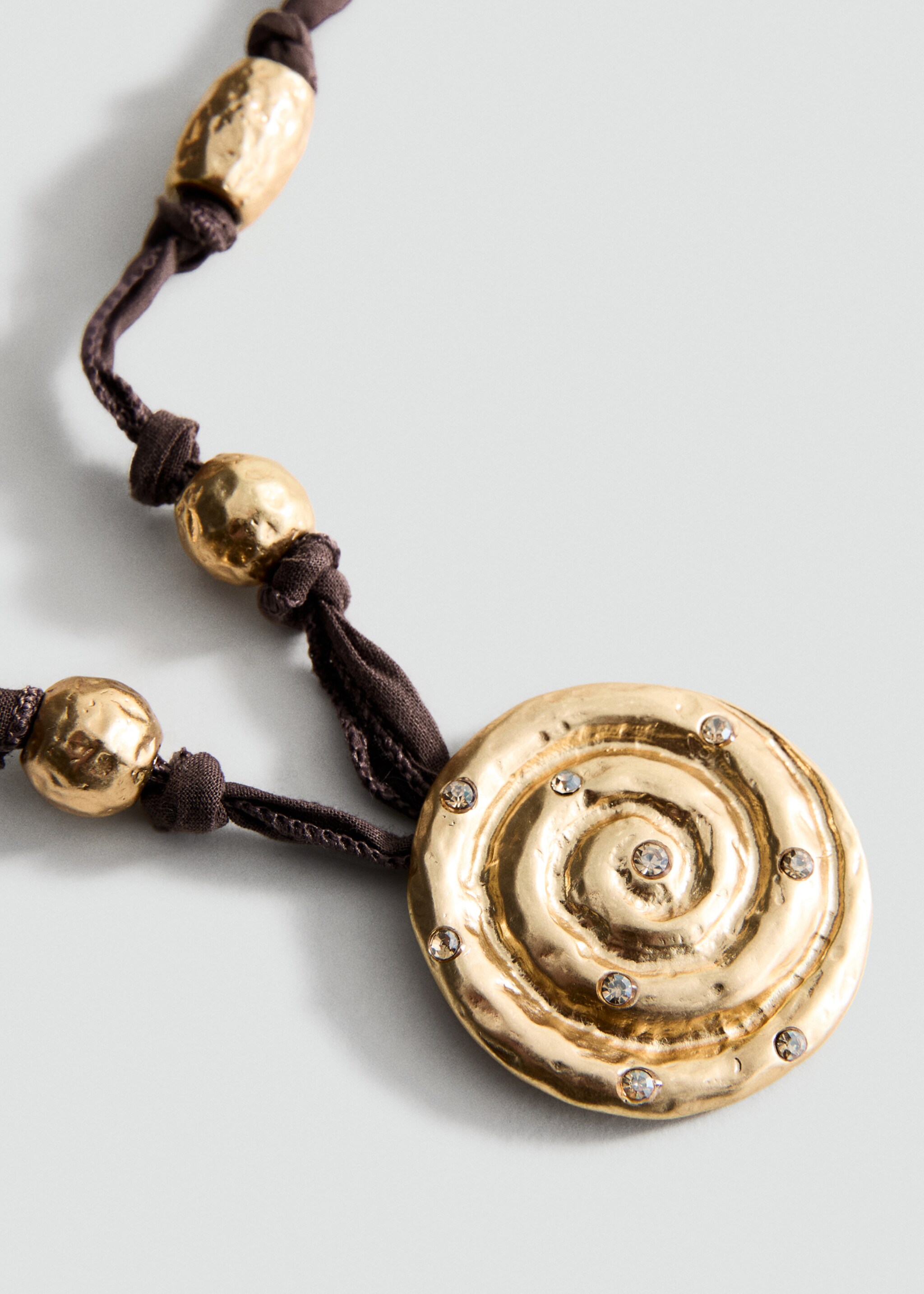 Spiral pendant necklace - Medium plane, Gold. Ref: 27067788-00.