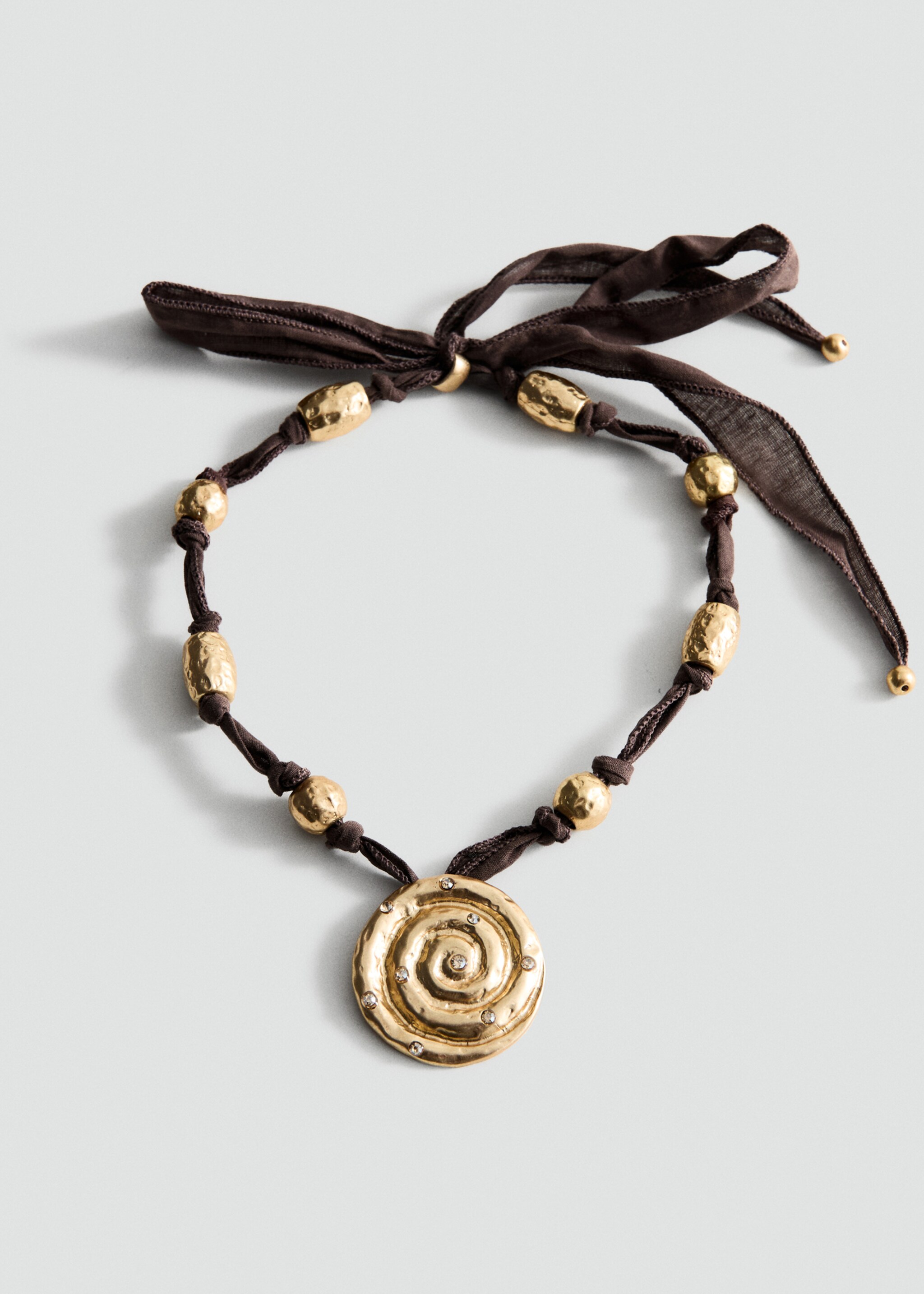Spiral pendant necklace - Article without model, Gold. Ref: 27067788-00.
