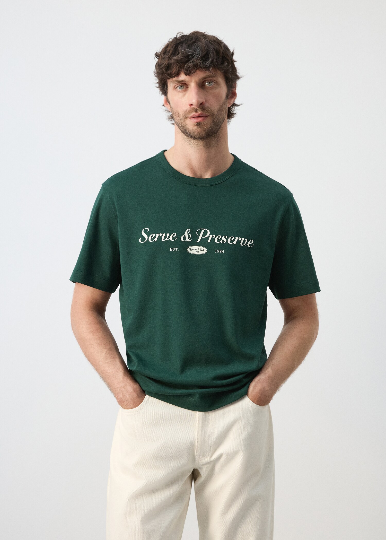 100% cotton printed t-shirt - Medium plane