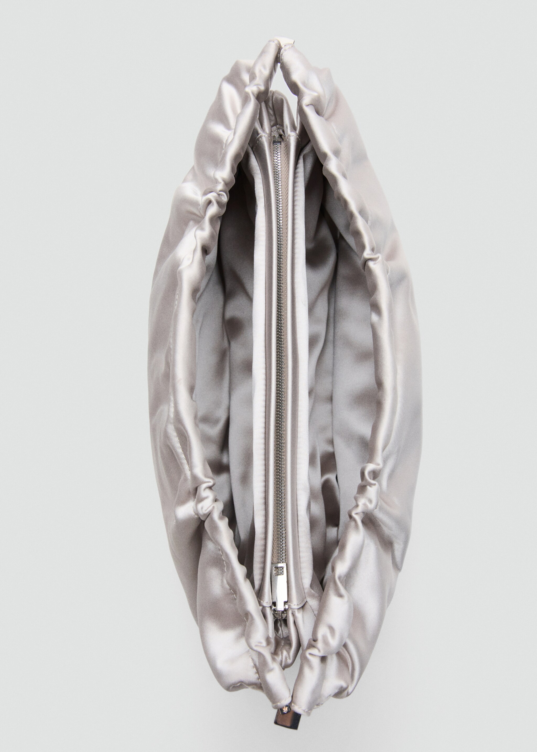 حقيبة يد من الساتان - تفاصيل المنتج 3, رمادي فاتح/خفيف. Ref: 27067795-00.