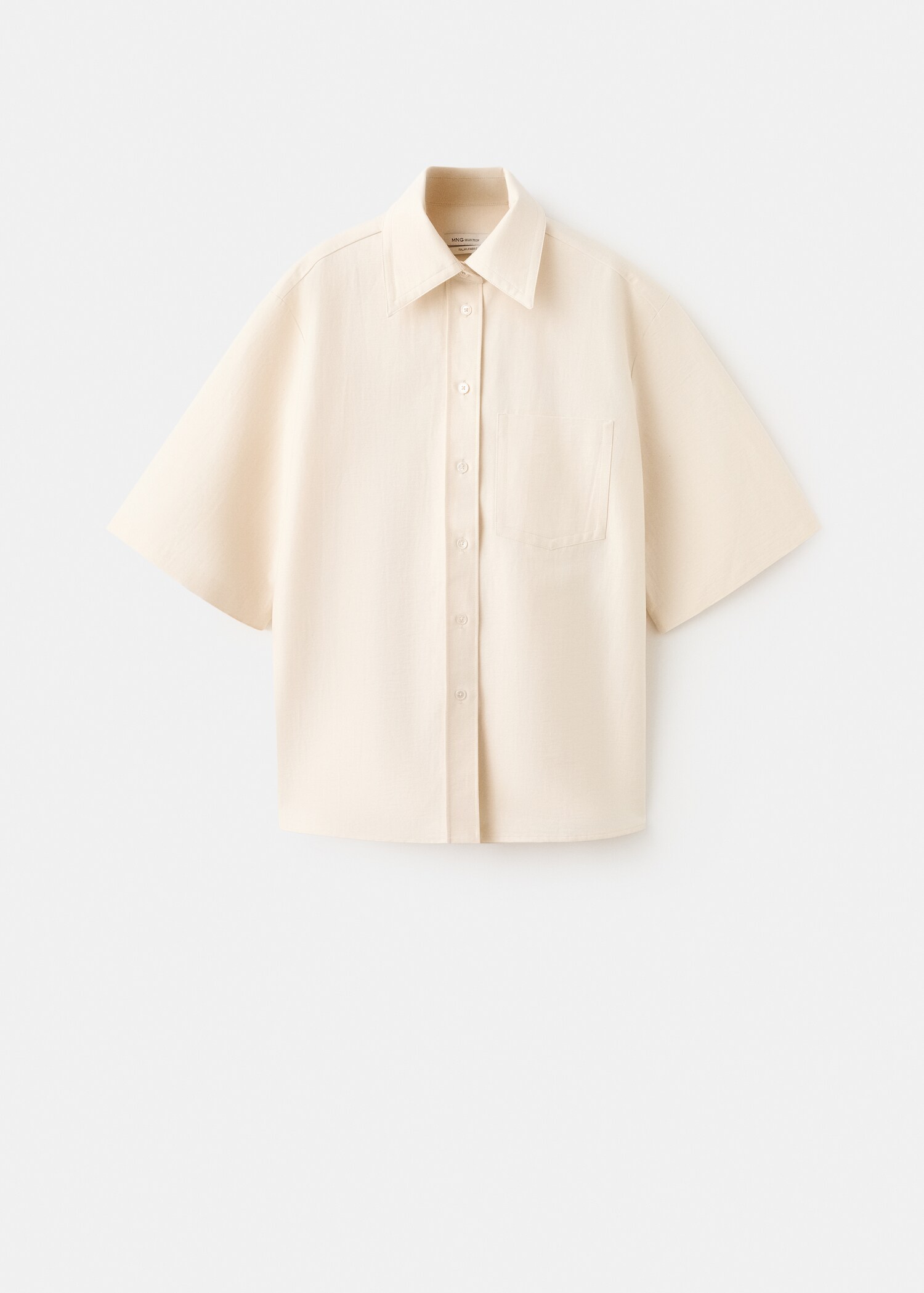 Camisa de màniga curta amb llaç - Article sense model