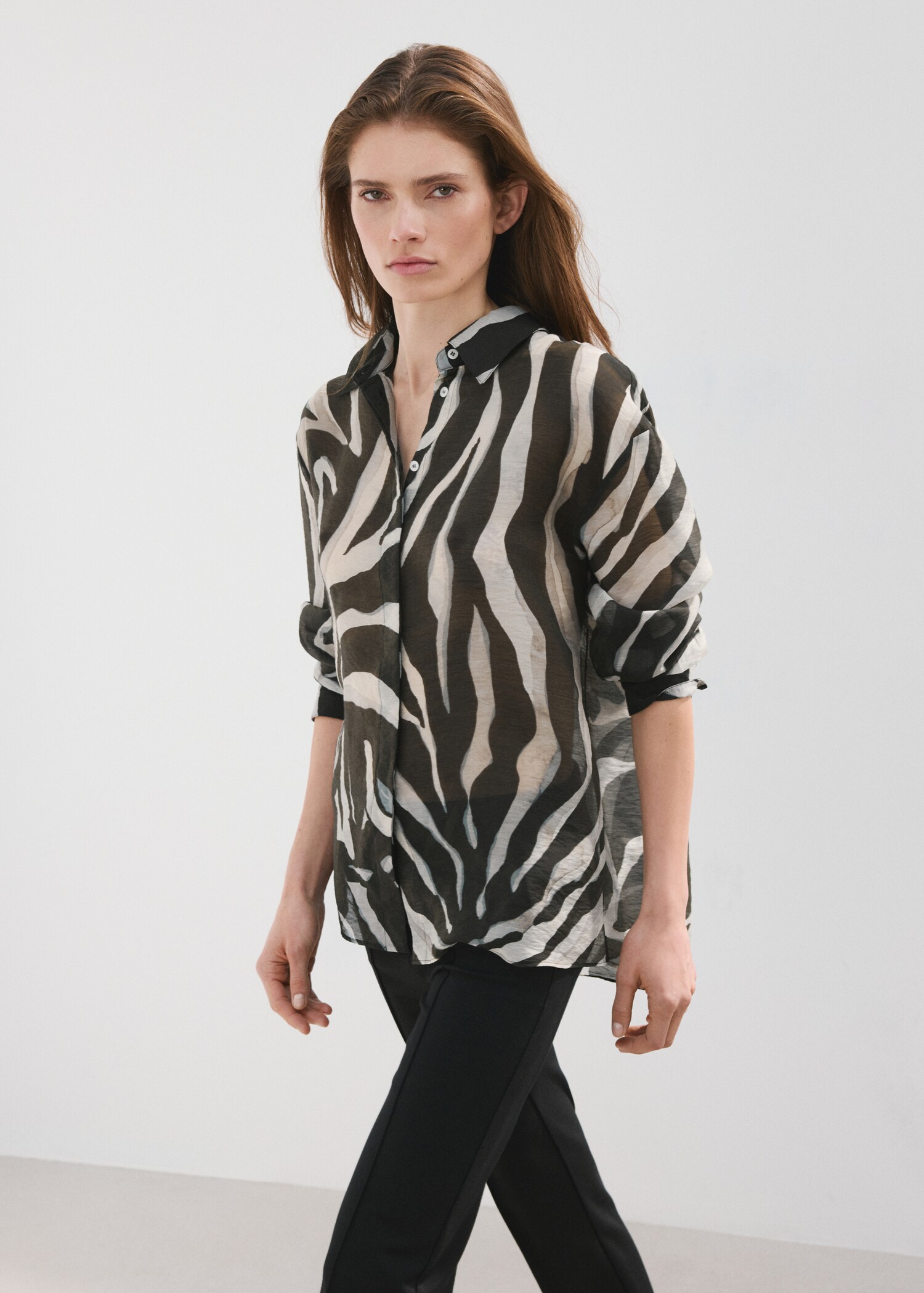 Lyocell printed shirt - Medium plane