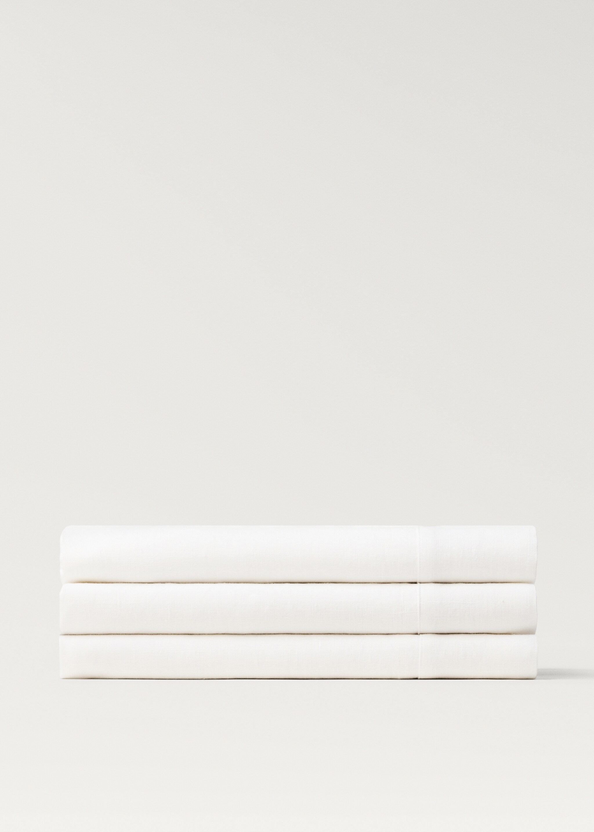 Linen tablecloth for 8 to 10 diners - Article without model, White. Ref: 27067891-00.