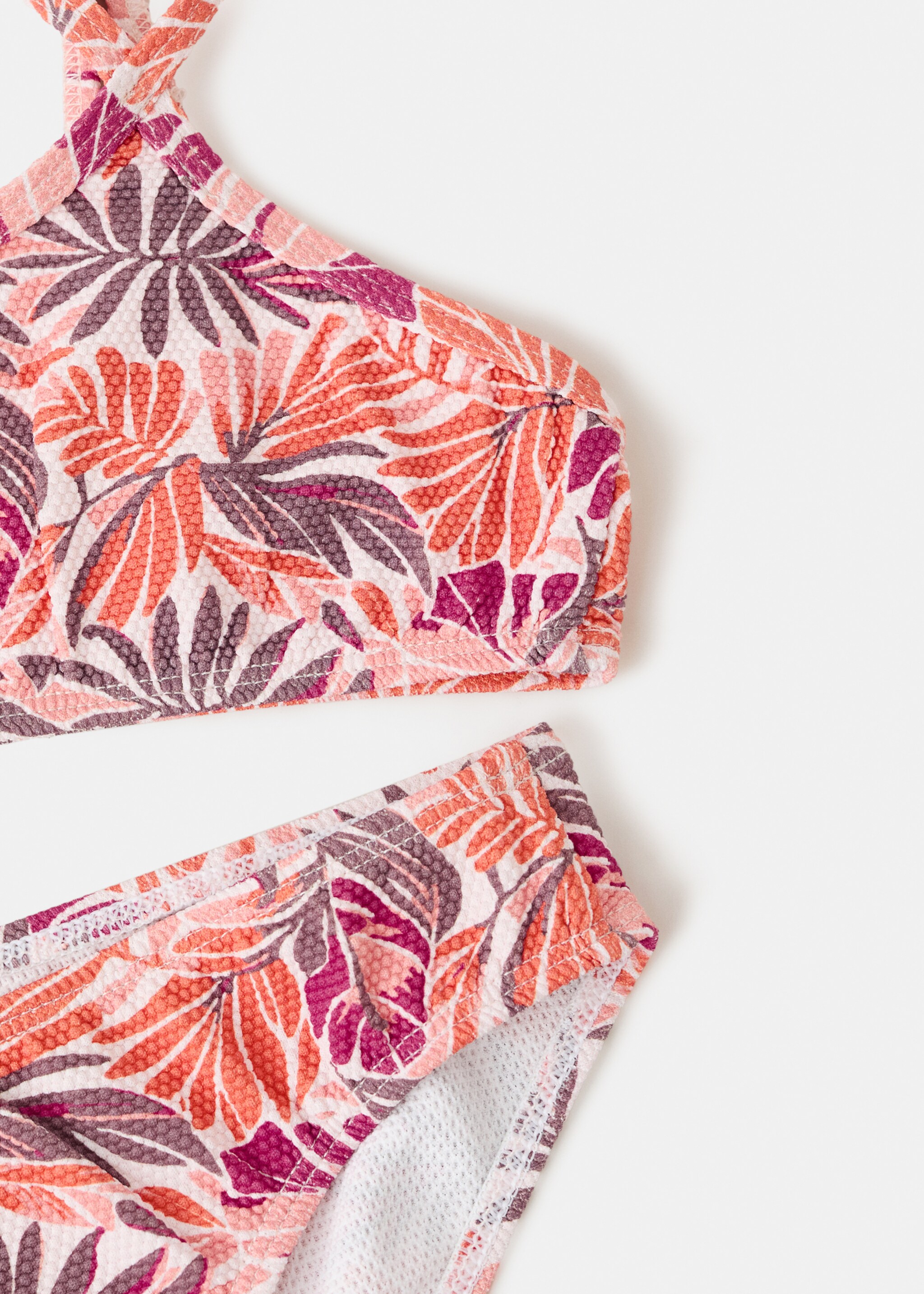 Floral print bikini - Details of the article 0, Orange. Ref: 27067895-00.