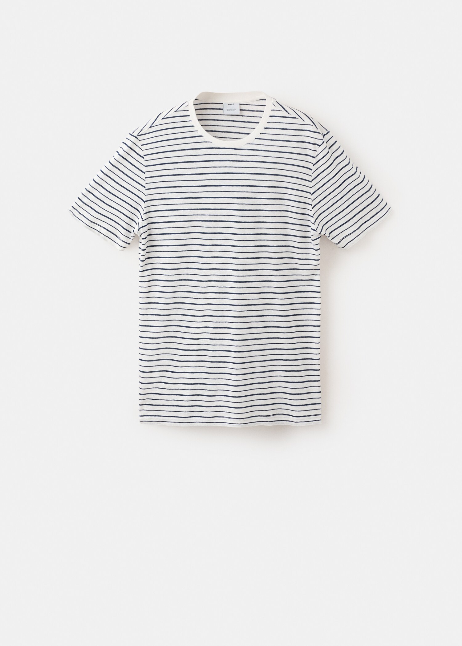 T-shirt lin slim-fit rayures - Article sans modèle
