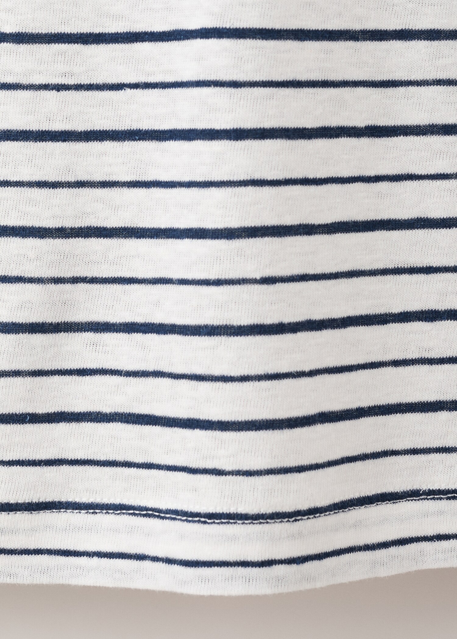 T-shirt lin slim-fit rayures - Détail de l'article 0